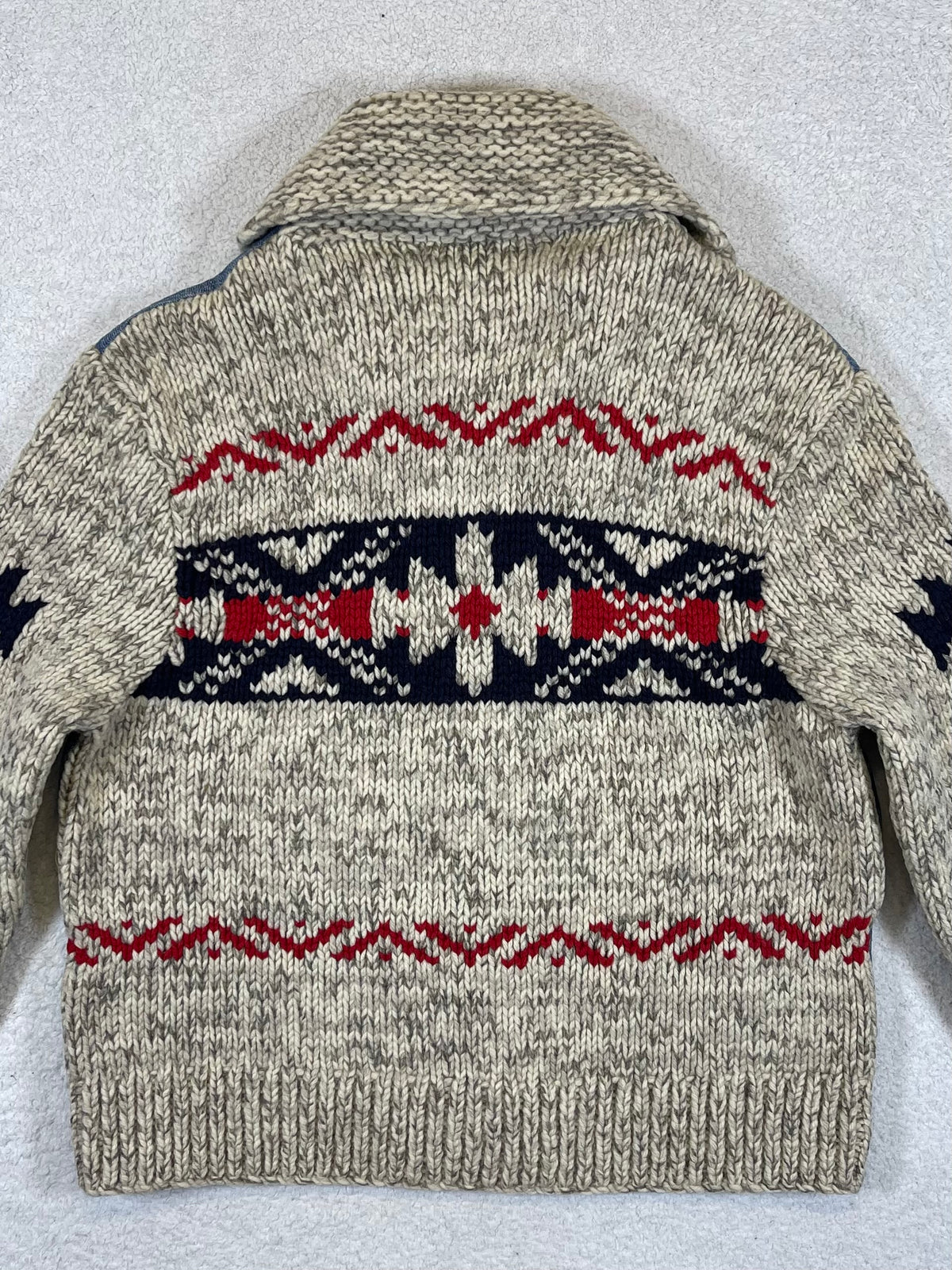 Ralph Lauren Sport Vintage Aztec Denim & Wool Trucker Jacket