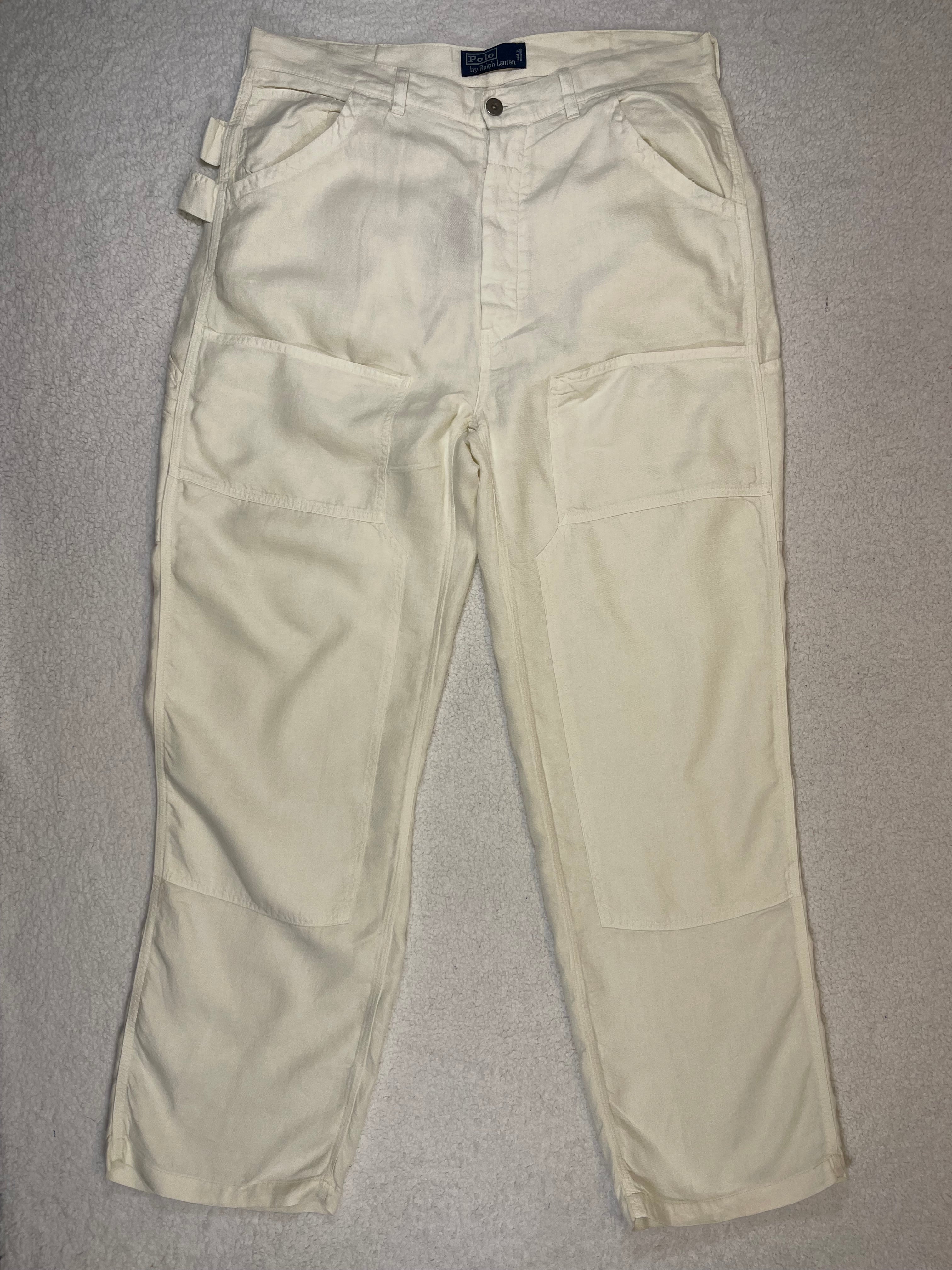 Polo Ralph Lauren Linen Carpenter Trousers (Vintage 2000s)