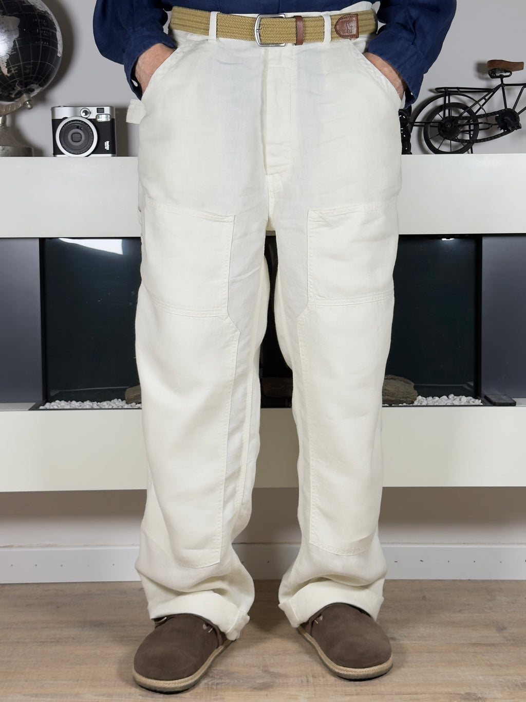 Polo Ralph Lauren Linen Carpenter Trousers (Vintage 2000s)