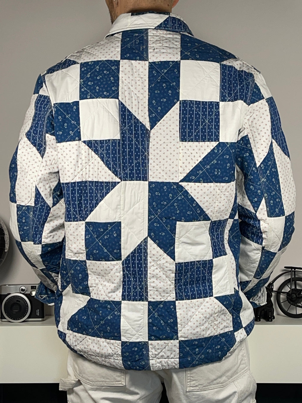 Polo Country Ralph Lauren Patchwork Cotton &amp; Linen Overshirt Jacket (2022)