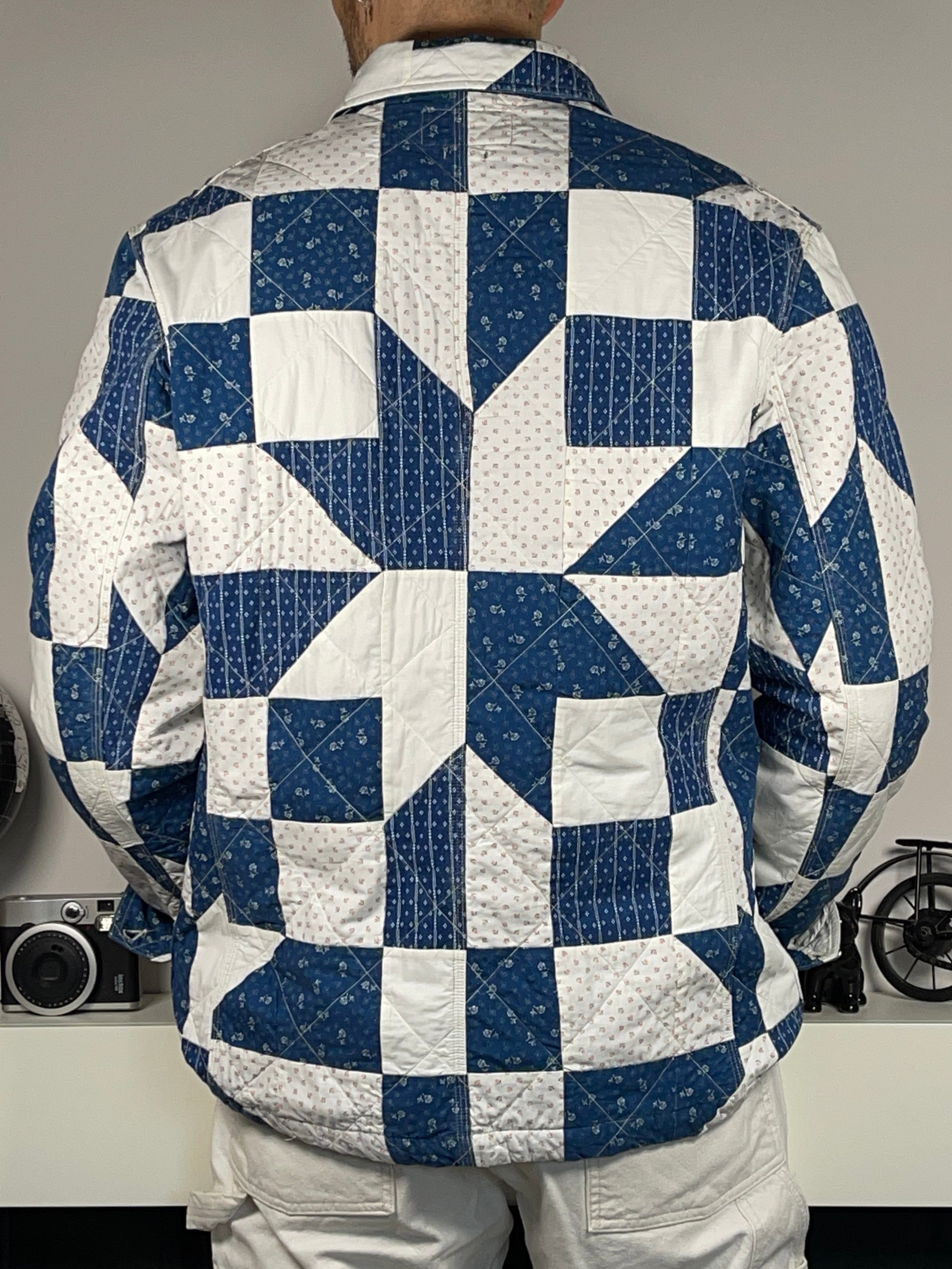Polo Country Ralph Lauren Patchwork Cotton &amp; Linen Overshirt Jacket (2022)