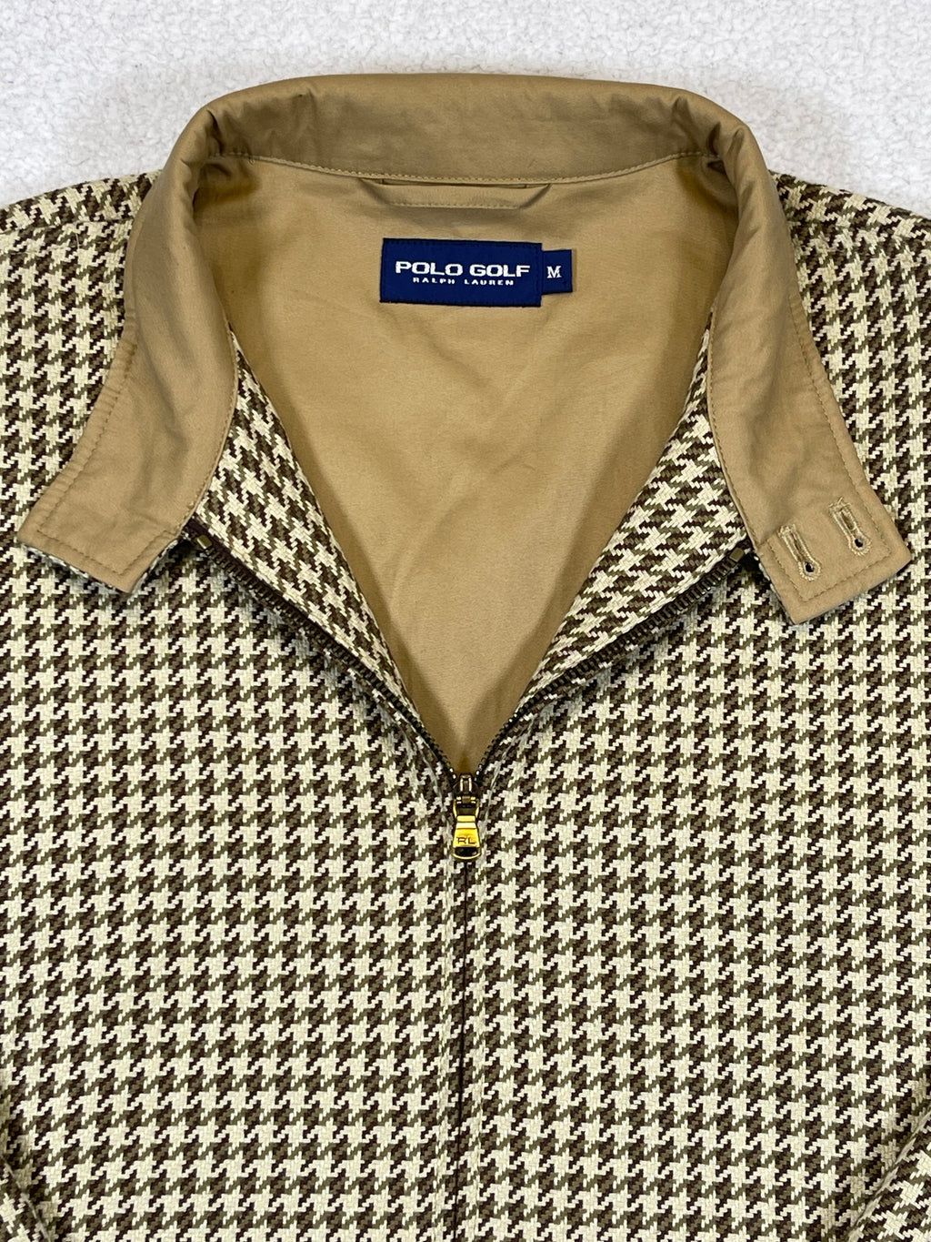 Polo Golf Ralph Lauren Houndstooth Linen Blend Jacket (Vintage)