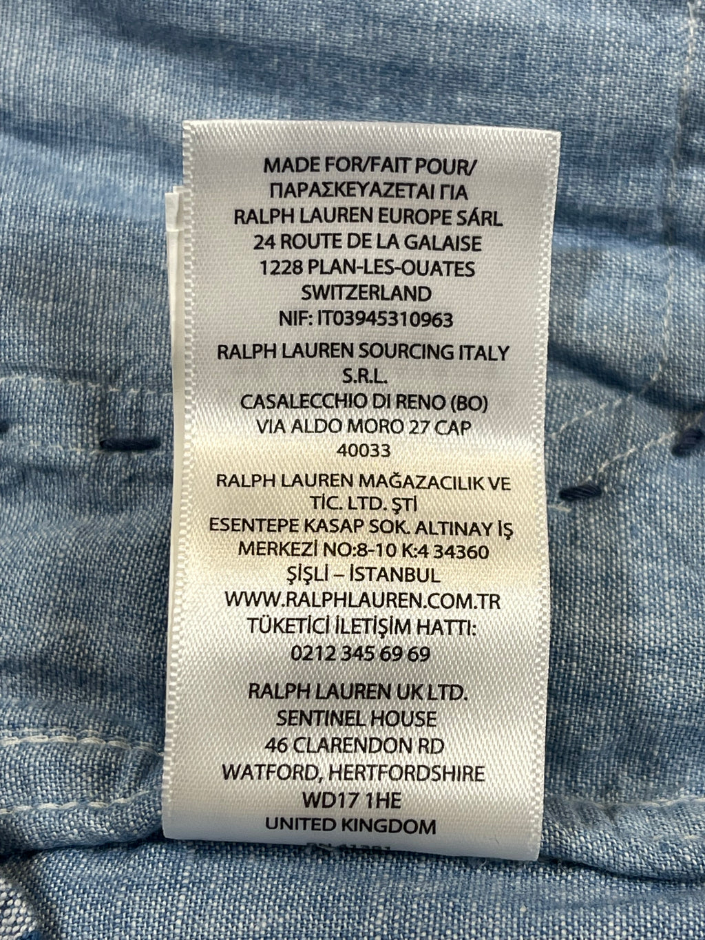 🧵 Polo by Ralph Lauren x Oak Bluffs Limited-Edition Indigo Patchwork Overshirt S