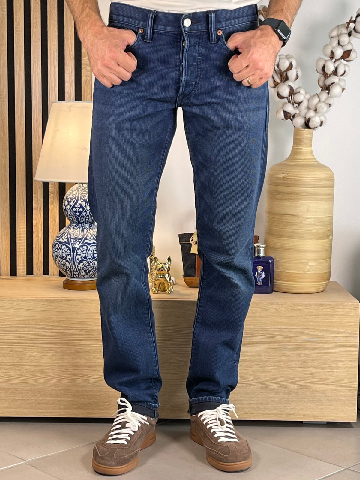 Ralph Lauren Double RL Indigo Corduroy Trousers