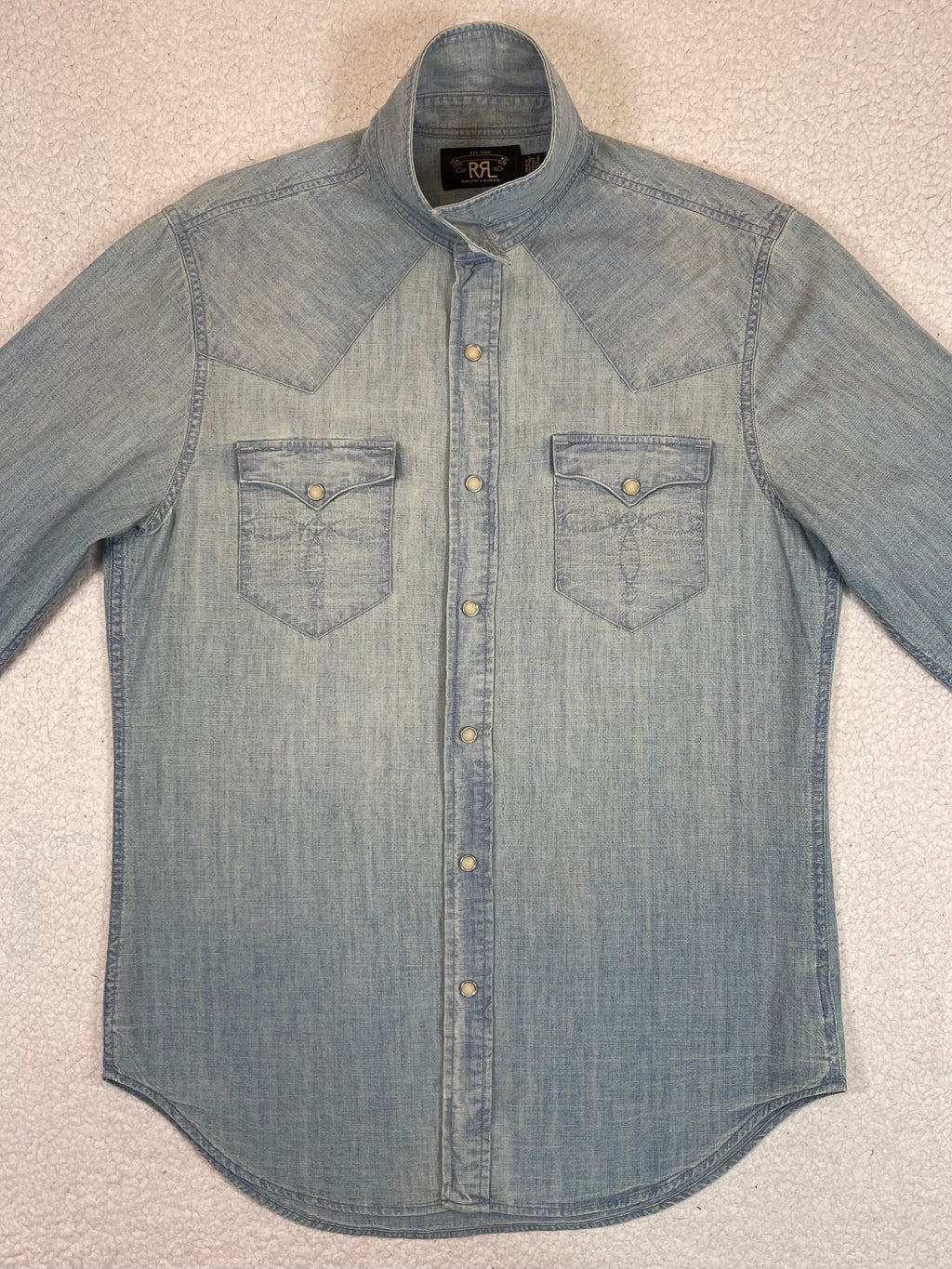 RRL Double RL Chambray Western Shirt