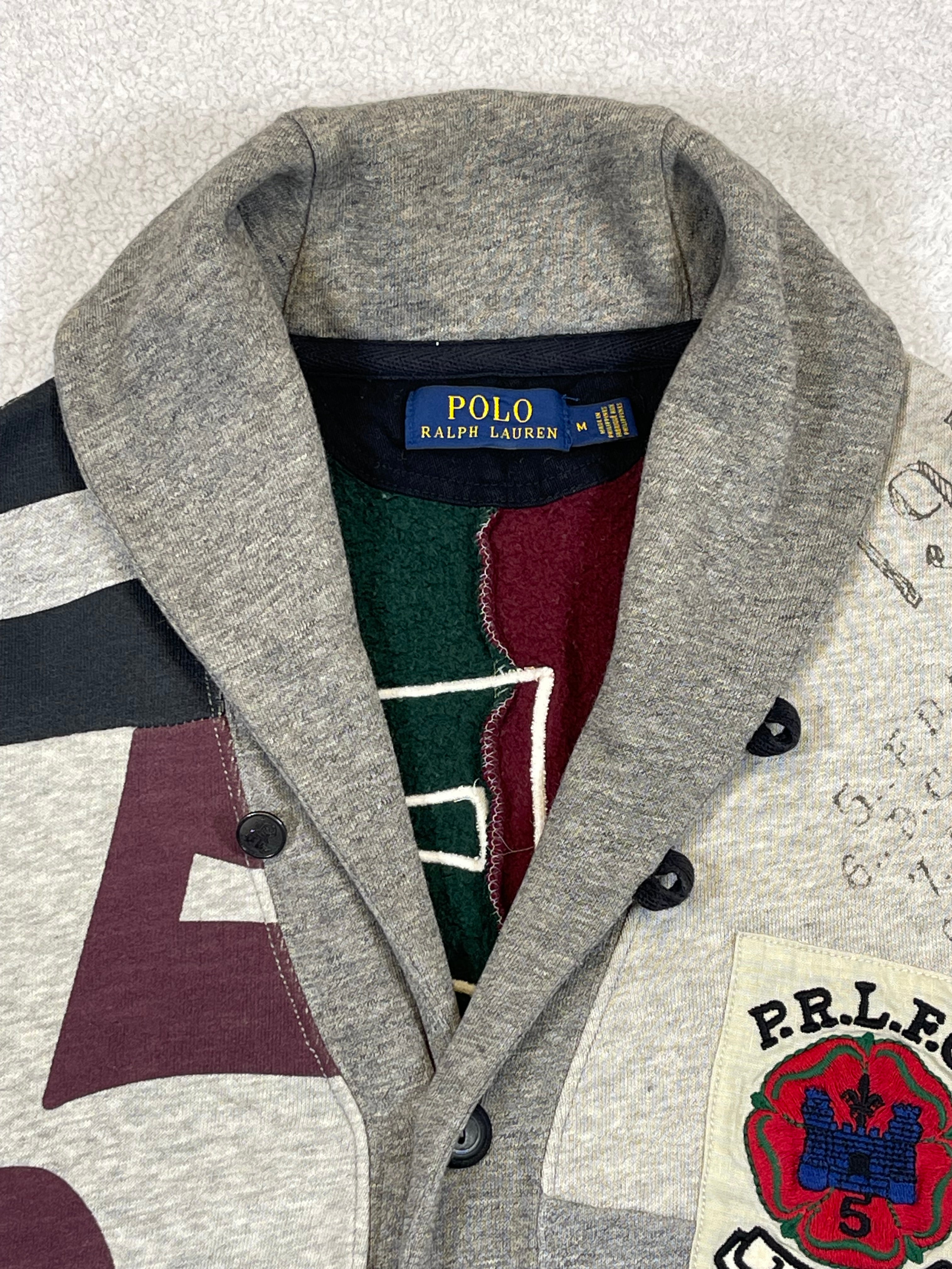 Polo Ralph Lauren P.R.L.F.C. Patchwork Fleece Cardigan