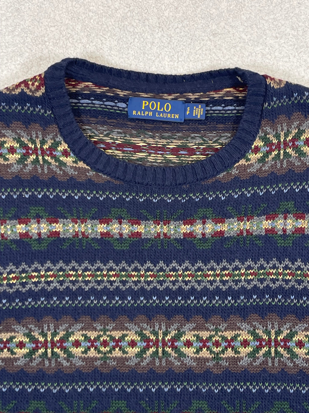 Polo Ralph Lauren Fair Isle Cotton & Cashmere-Blend Sweater