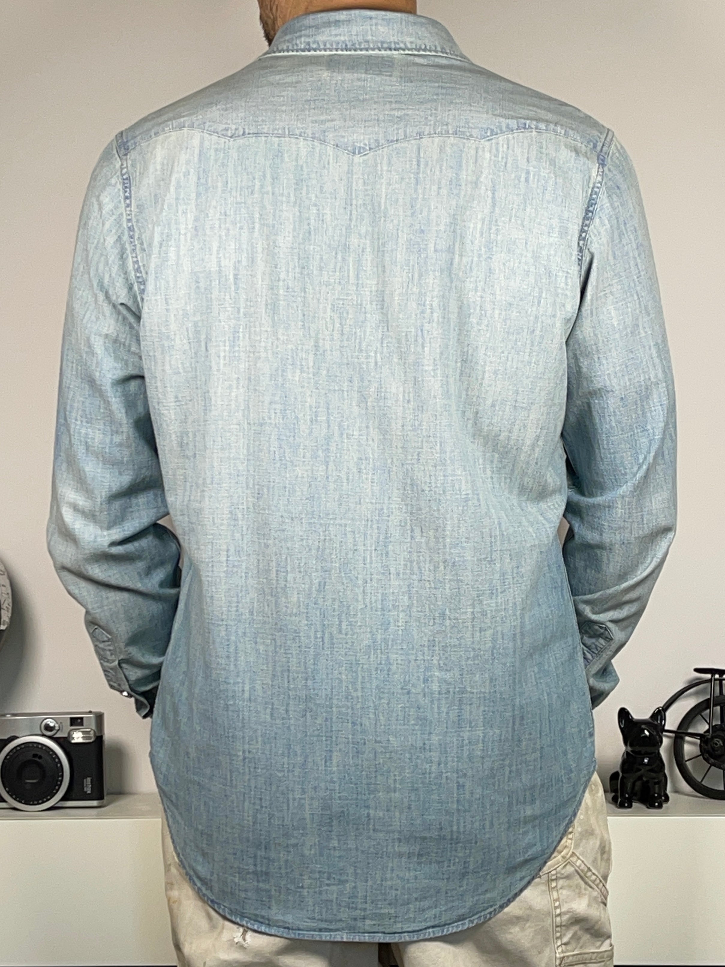 RRL Double RL Chambray Western Shirt