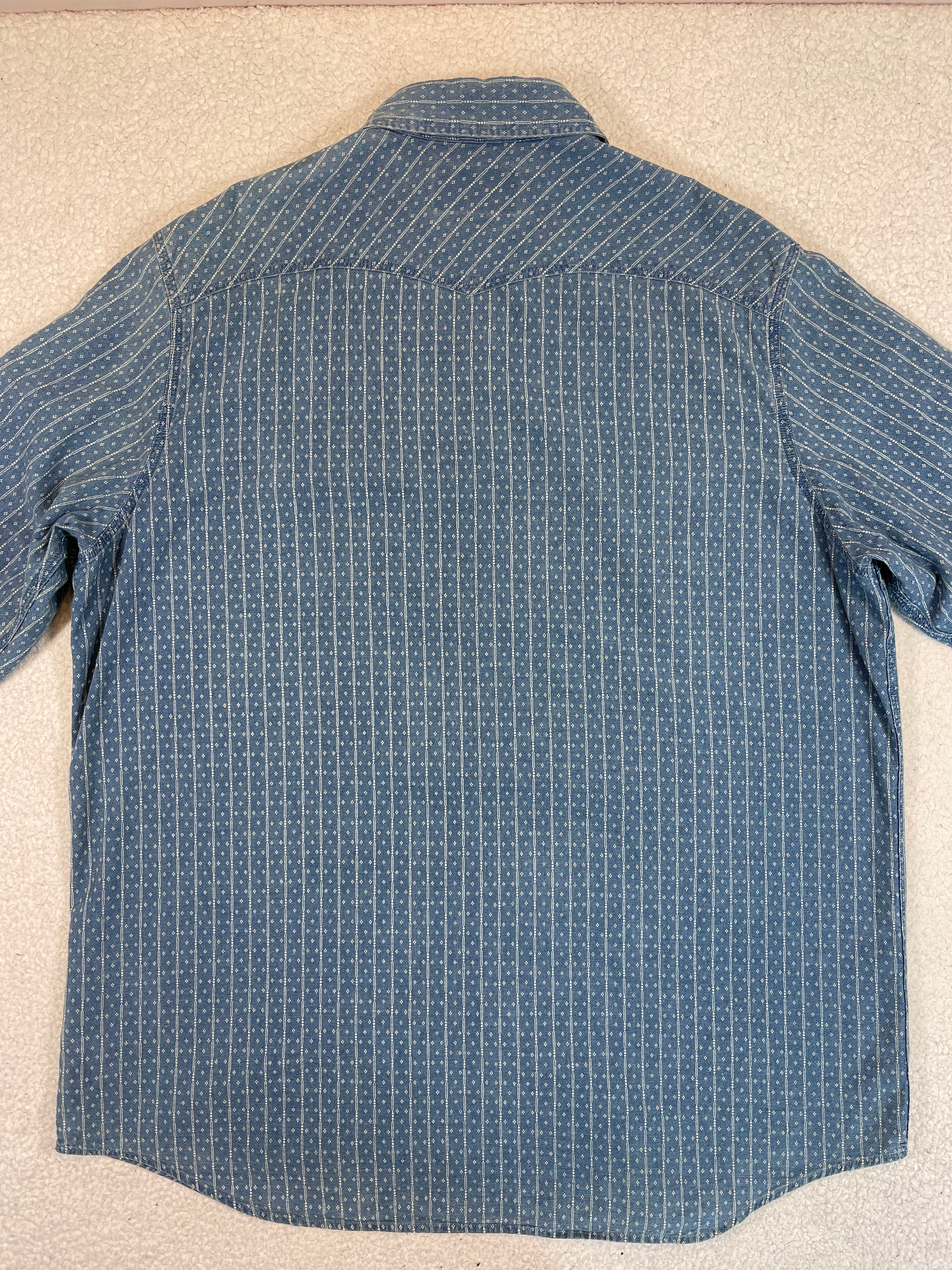 Ralph Lauren Polo Country Indigo Cotton &amp; Linen Shirt