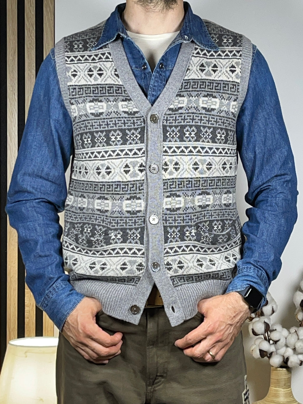 Polo by Ralph Lauren Buttoned Fair Isle Sweater Vest (2024)