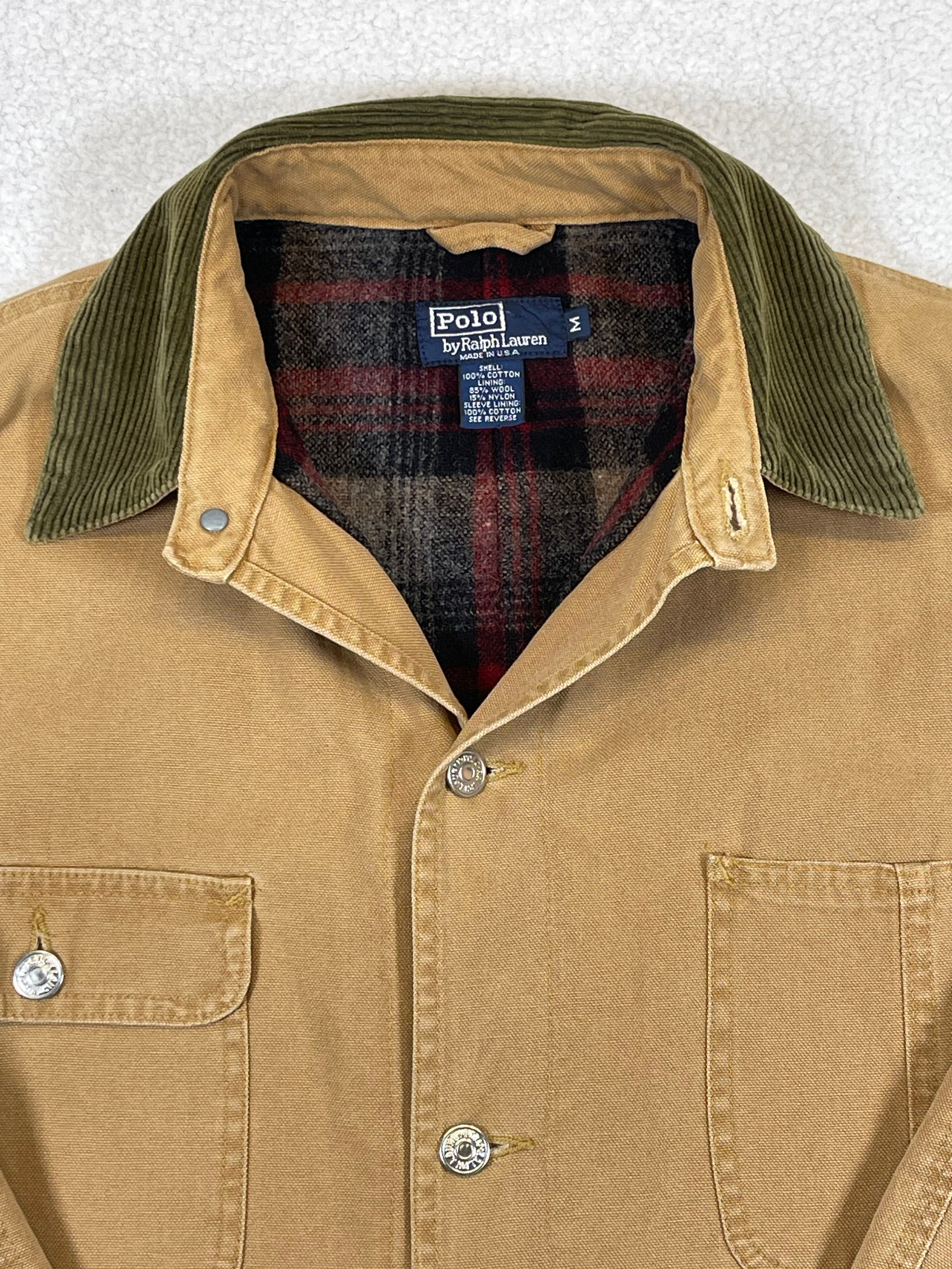 Polo Ralph Lauren Wool-Lined Canvas Workwear Jacket — Made in USA (Vintage 2000s)