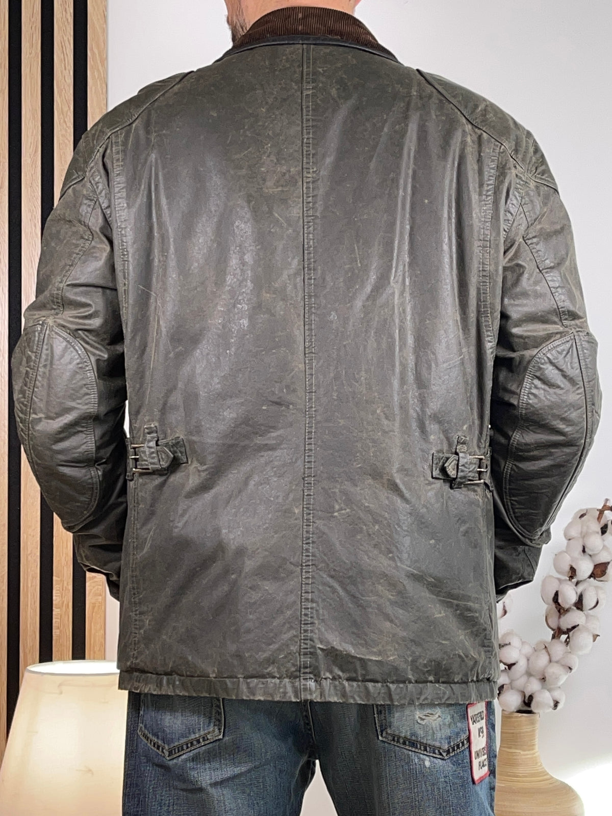 Polo Ralph Lauren Waxed Cotton Motorcycle Jacket L