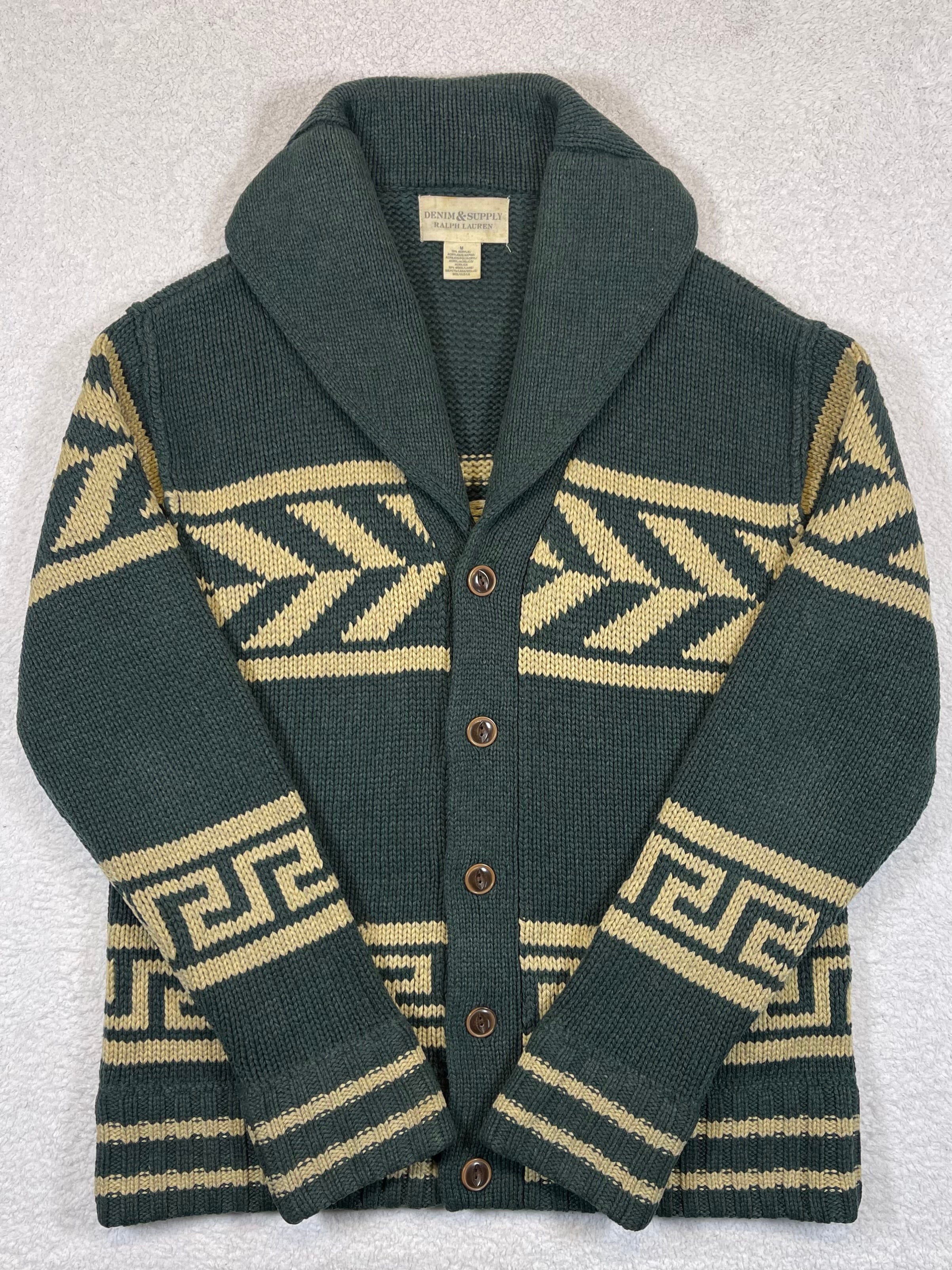 Ralph Lauren Denim & Supply Vintage Geometric Wool-Blend Cardigan (2011)