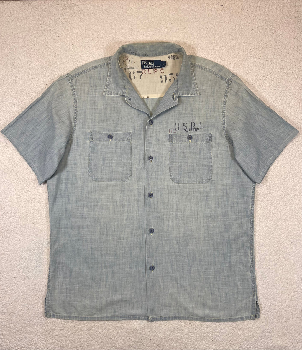 Polo Ralph Lauren Chambray Workwear Shirt (Vintage 2000s)
