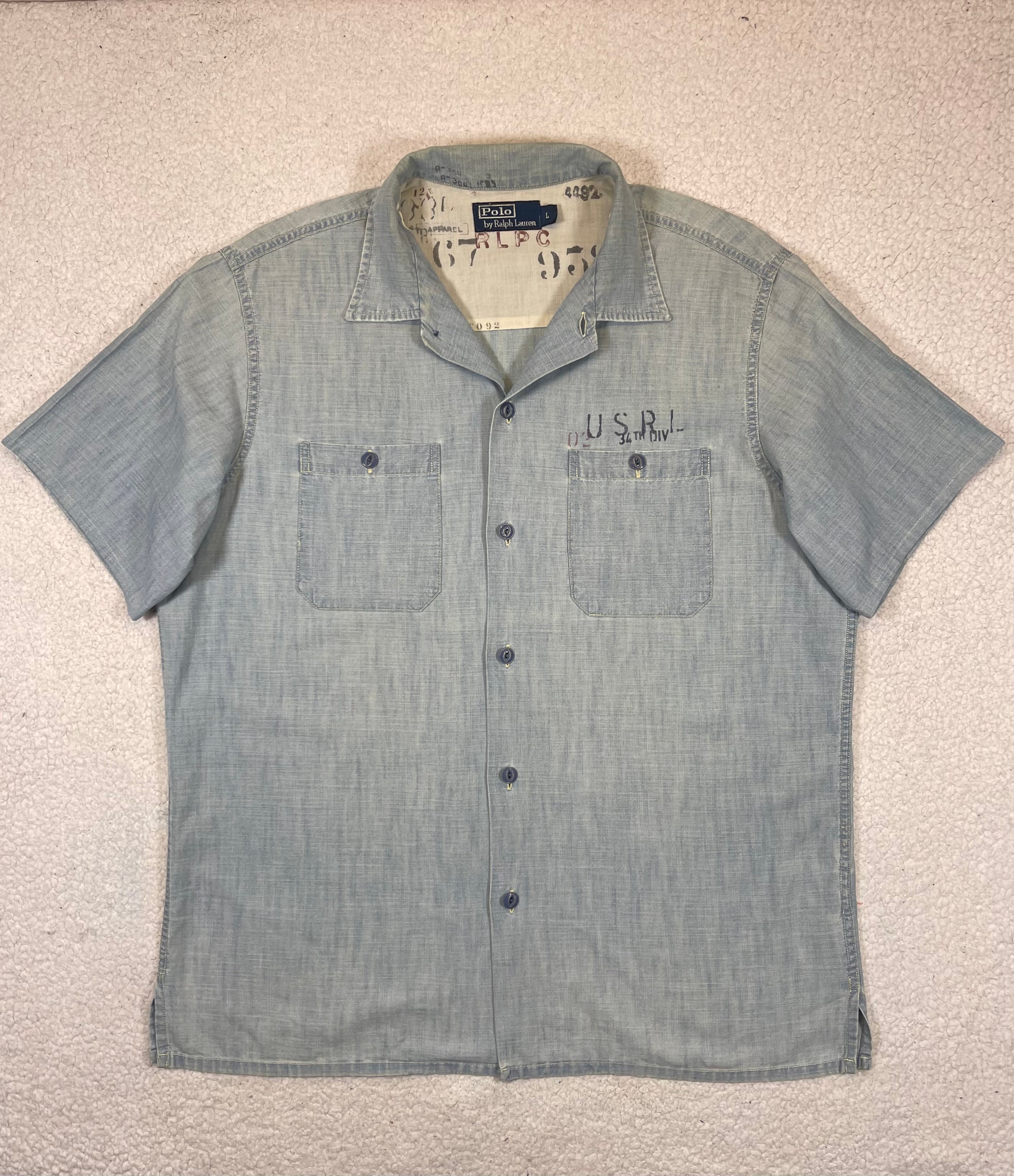 Polo Ralph Lauren Chambray Workwear Shirt (Vintage 2000s)