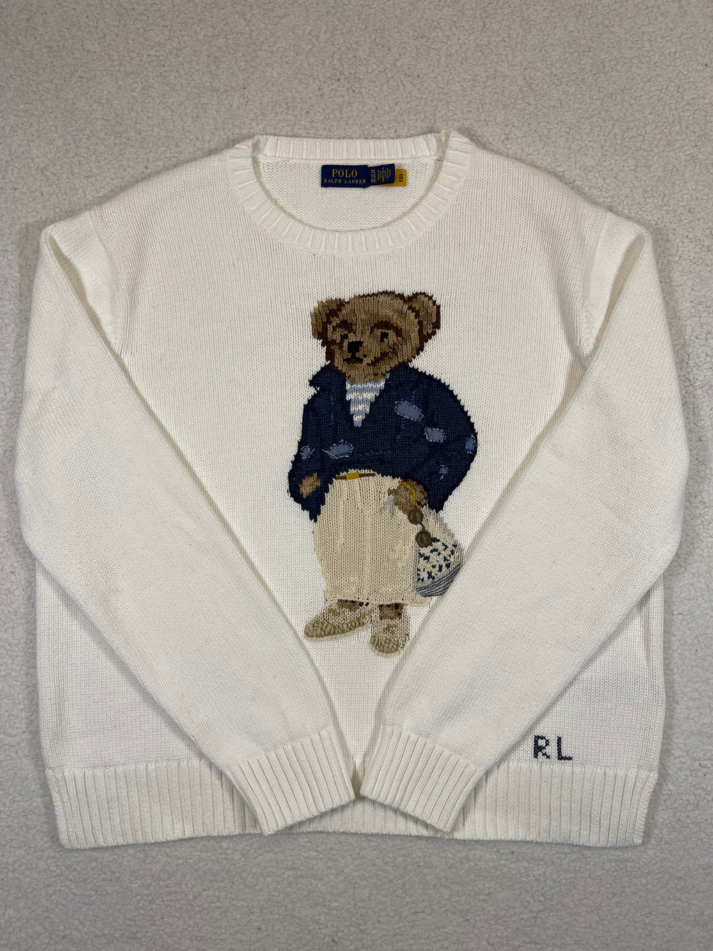 Polo Ralph Lauren Beachgoer Polo Bear Cotton Sweater (2023)