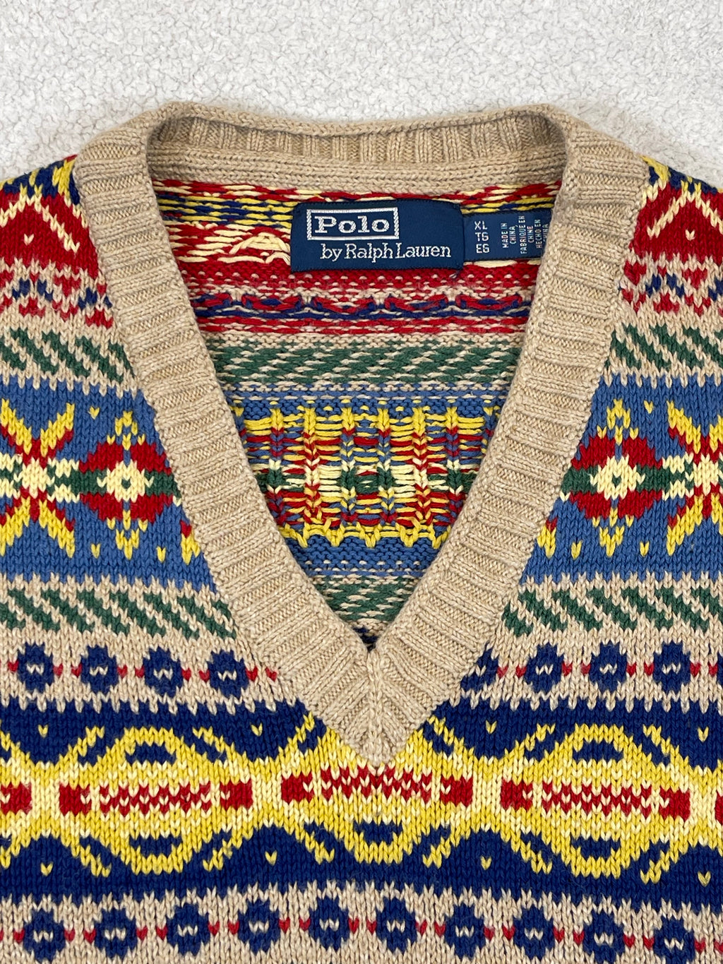 Polo by Ralph Lauren Fair Isle Cotton & Cashmere Sweater Vest (2023)