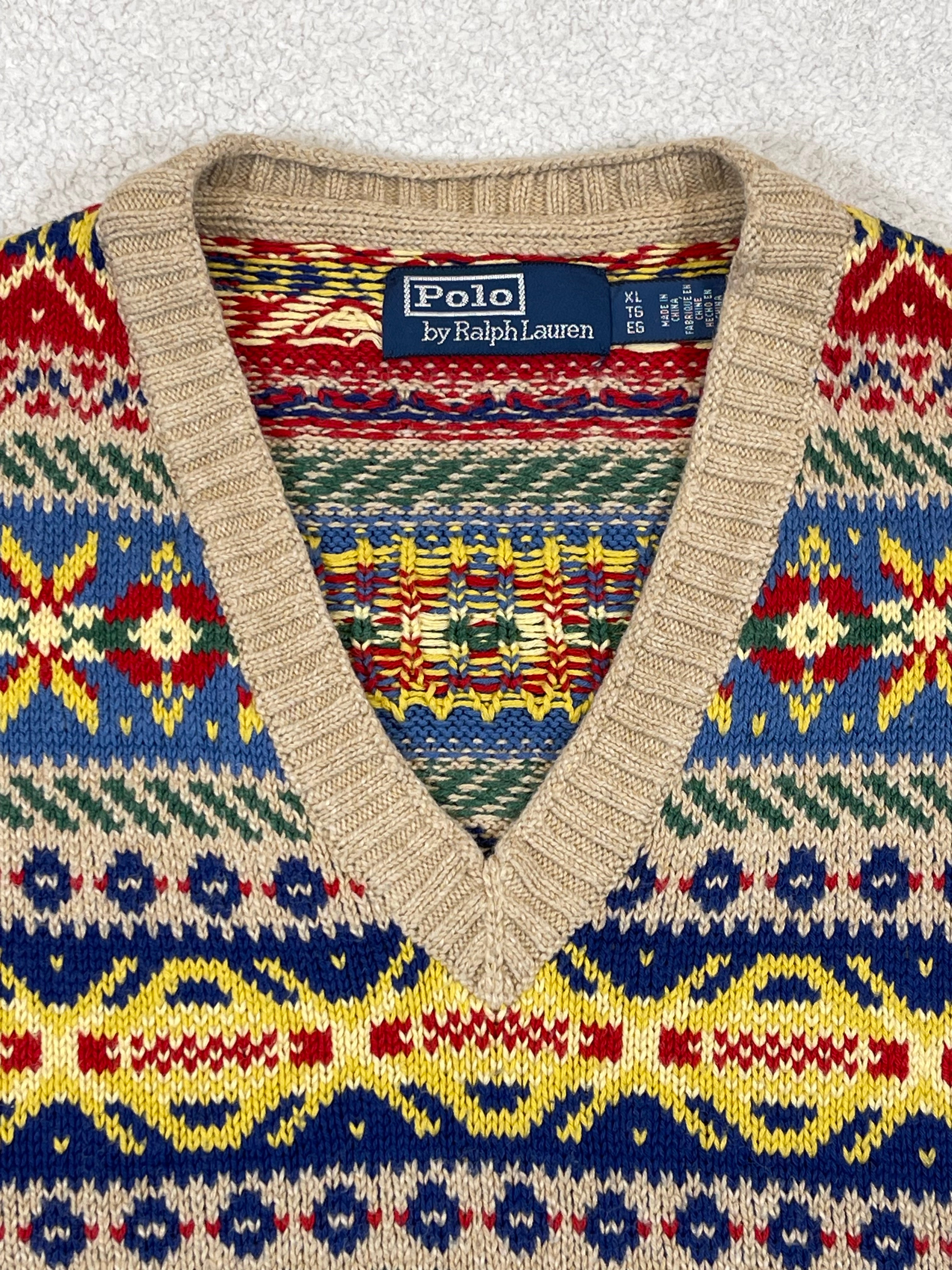 Polo by Ralph Lauren Fair Isle Cotton & Cashmere Sweater Vest (2023)