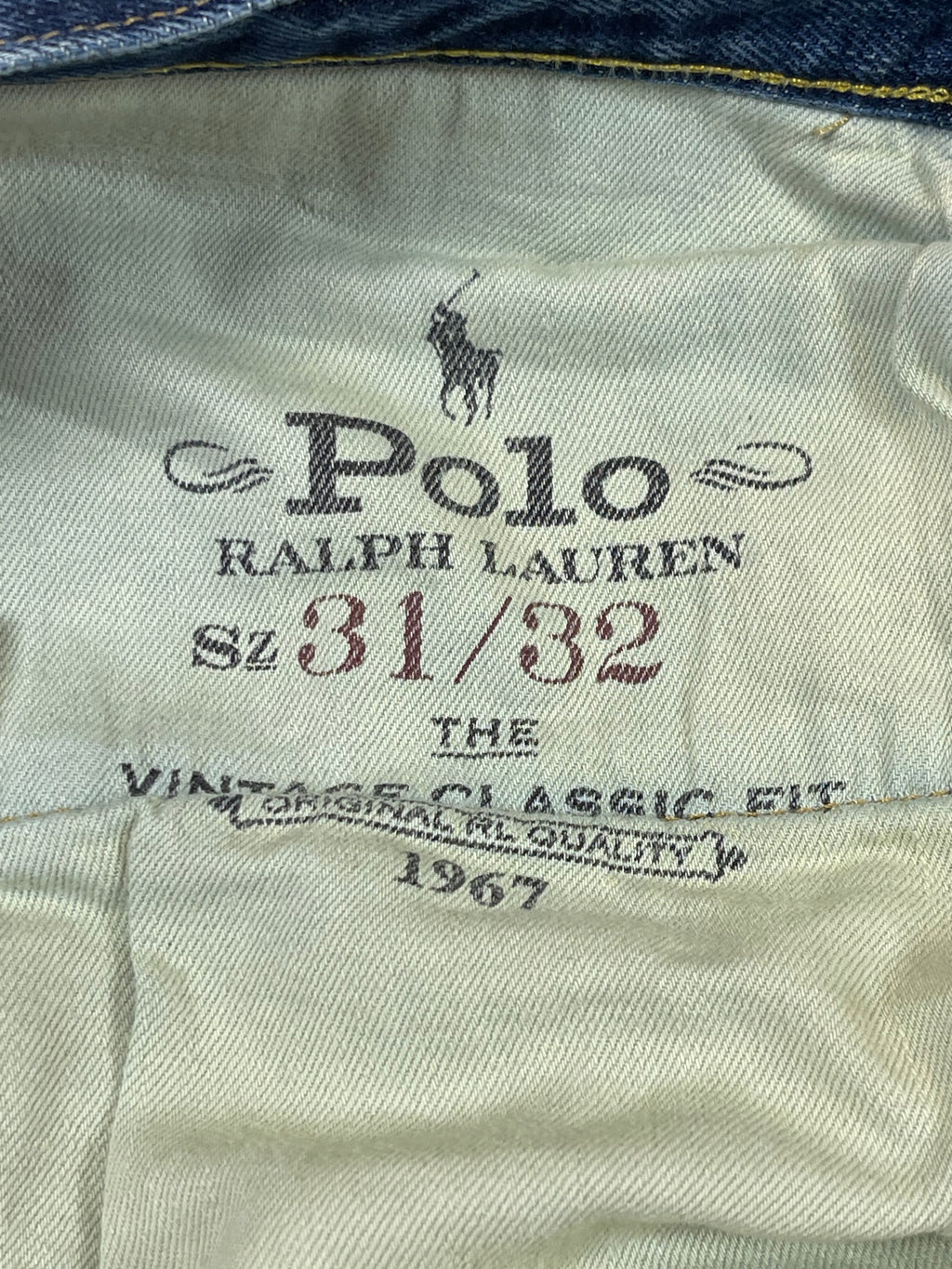 Polo Ralph Lauren Expedition Vintage Classic Fit Aged Denim Jeans (2022)