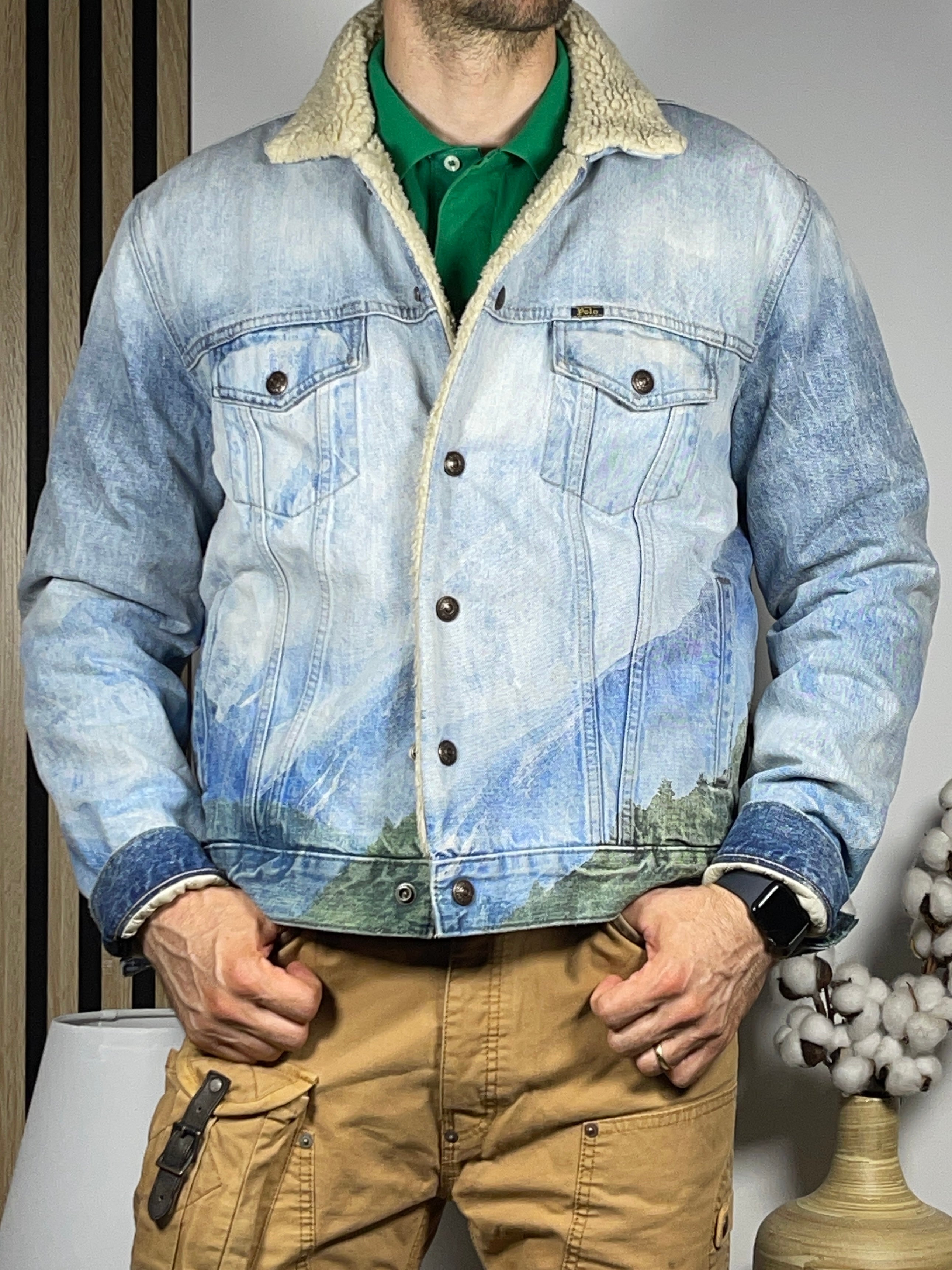 Polo Ralph Lauren Pattern-Lined Denim Trucker Jacket – MGK Supply