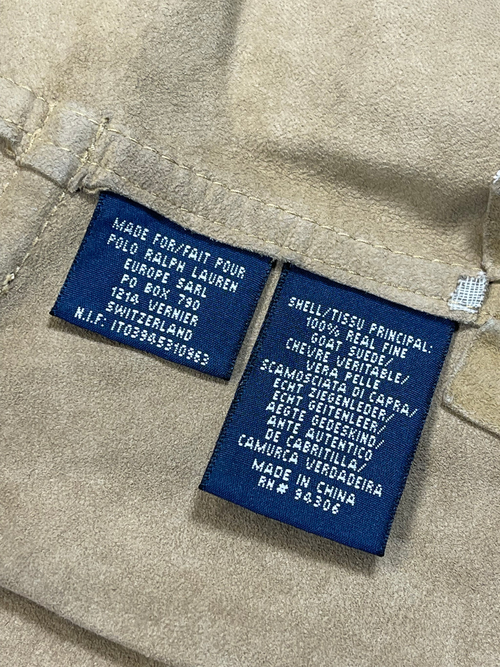 Ralph Lauren Military Suede Overshirt (Vintage)