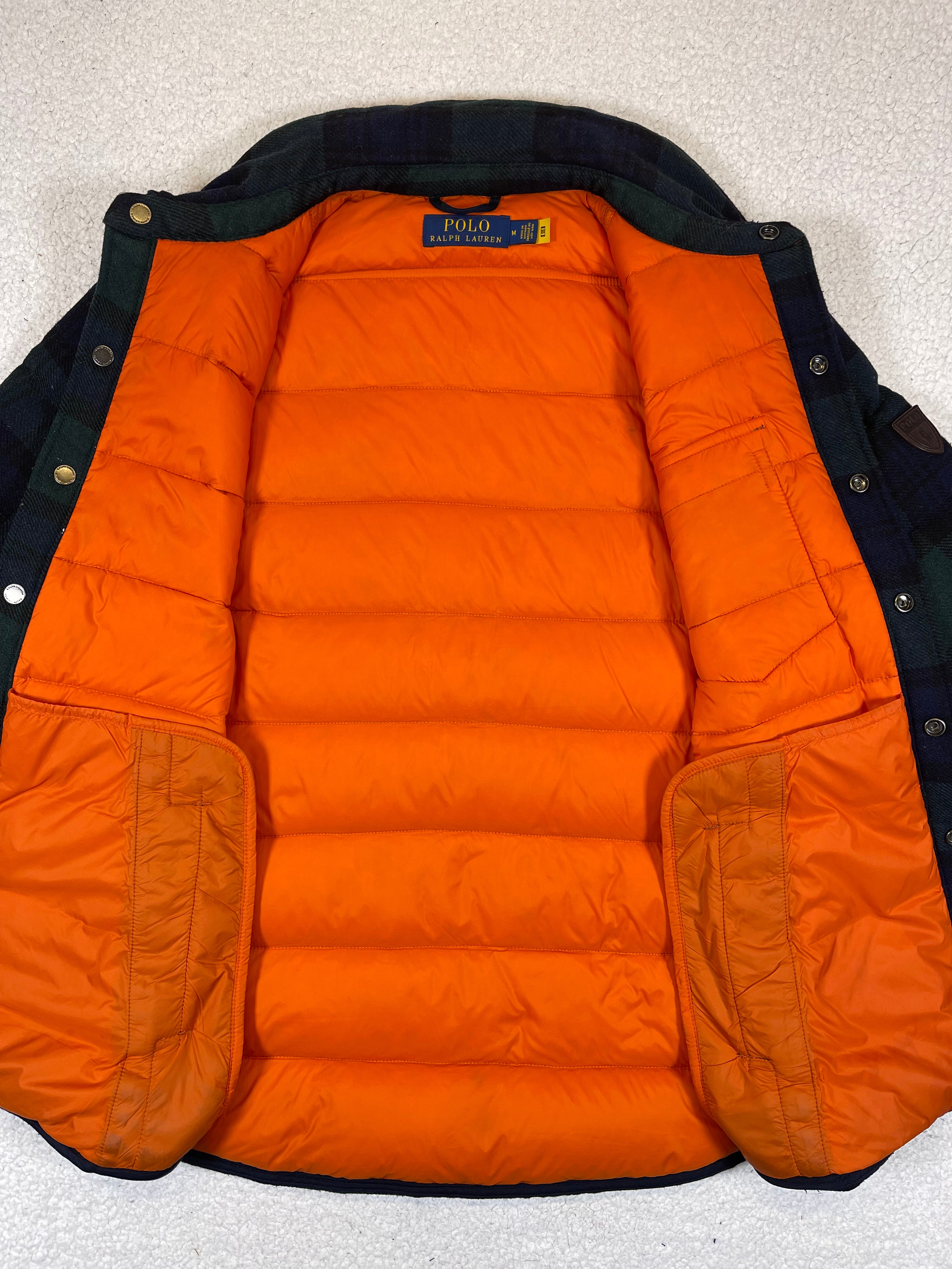 Polo Ralph Lauren Quilted Wool Blend Plaid Jacket (2022)