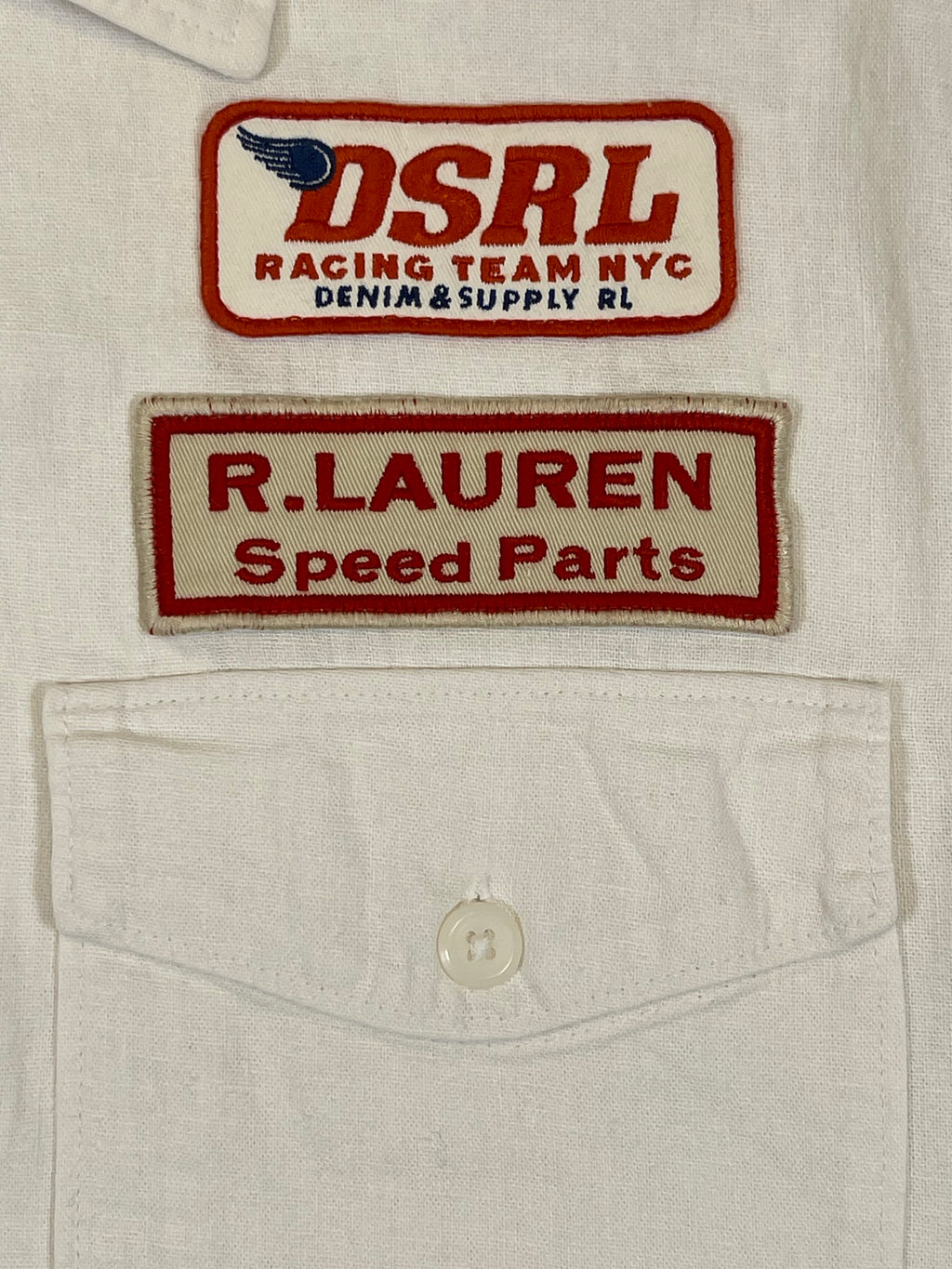 Ralph Lauren Denim & Supply Linen Blend Racing Workwear Shirt (Vintage 2011–2016)