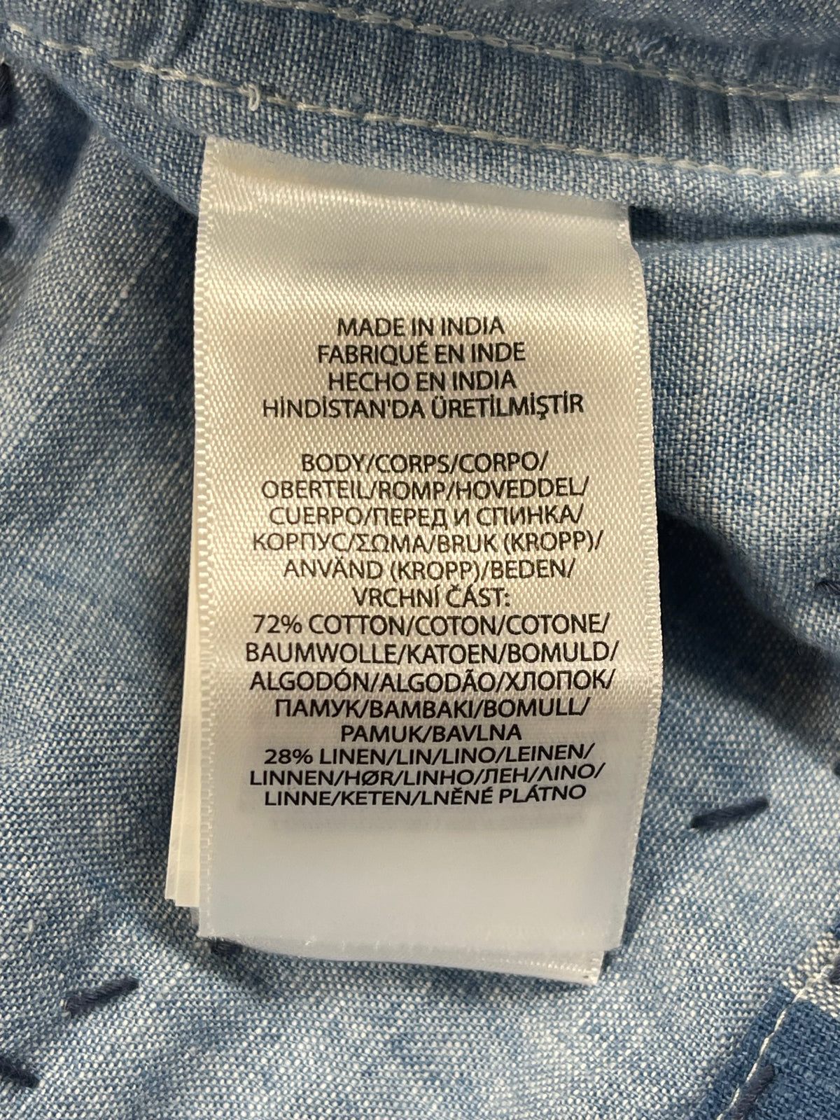 🧵 Polo by Ralph Lauren x Oak Bluffs Limited-Edition Indigo Patchwork Overshirt S