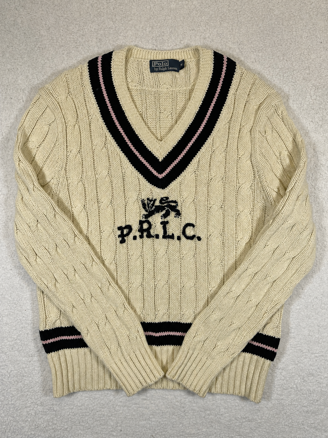 Polo Ralph Lauren P.R.L.C. Crest Cricket Sweater (Vintage)