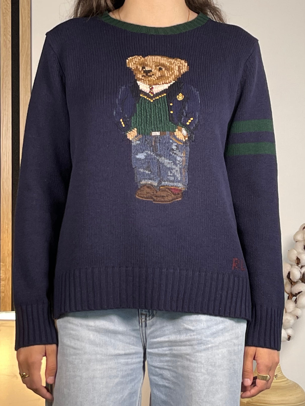 Polo Ralph Lauren Preppy Polo Bear Wool Sweater