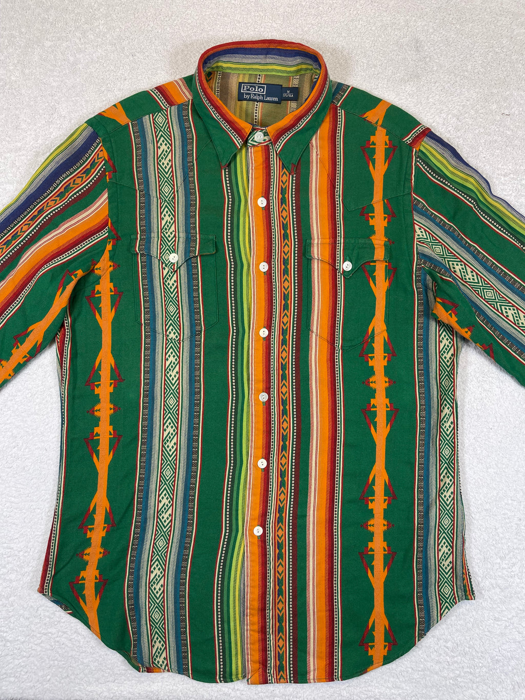 Polo by Ralph Lauren Woven Aztec Western Shirt (Vintage)