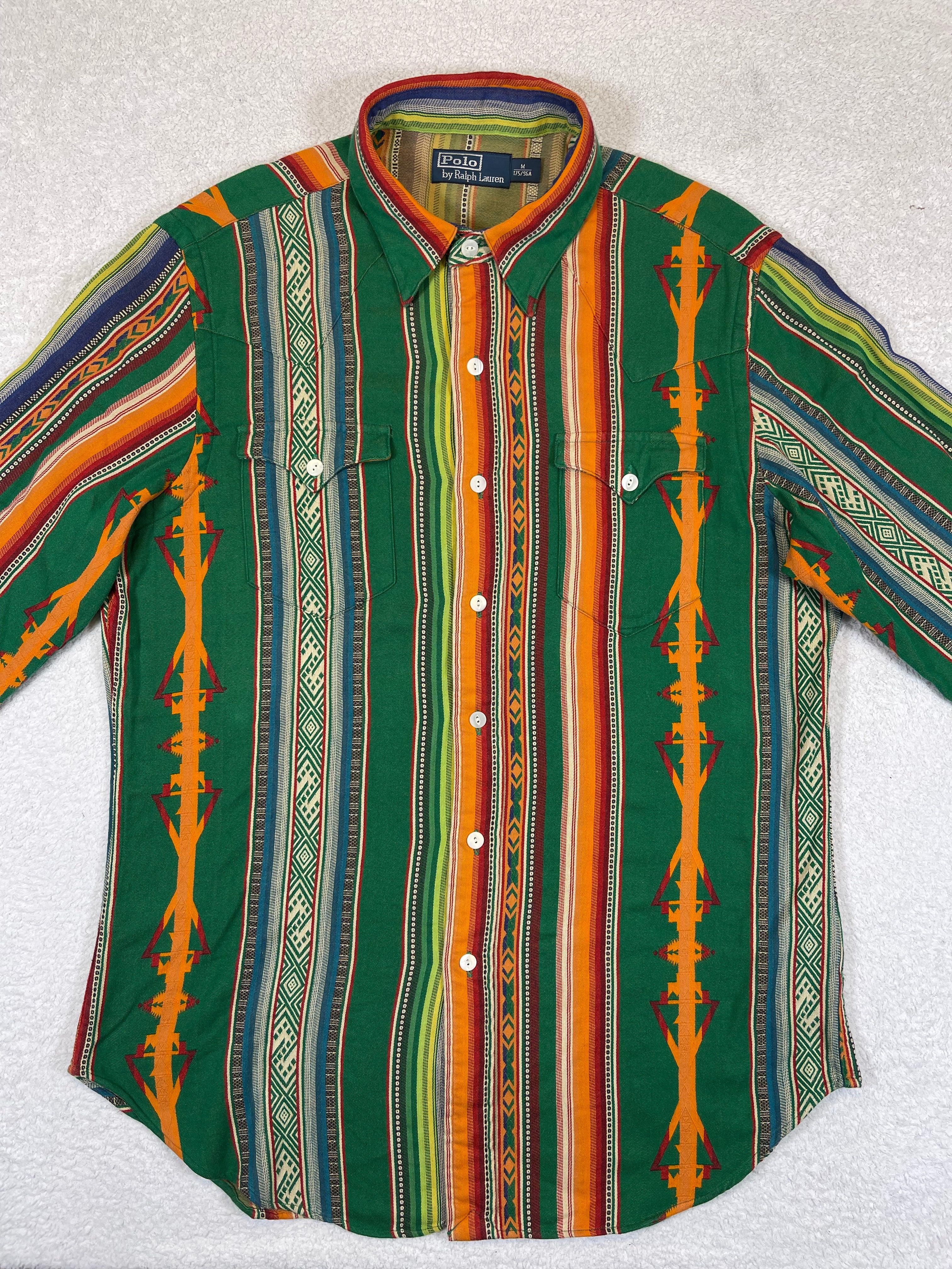 Polo by Ralph Lauren Woven Aztec Western Shirt (Vintage)
