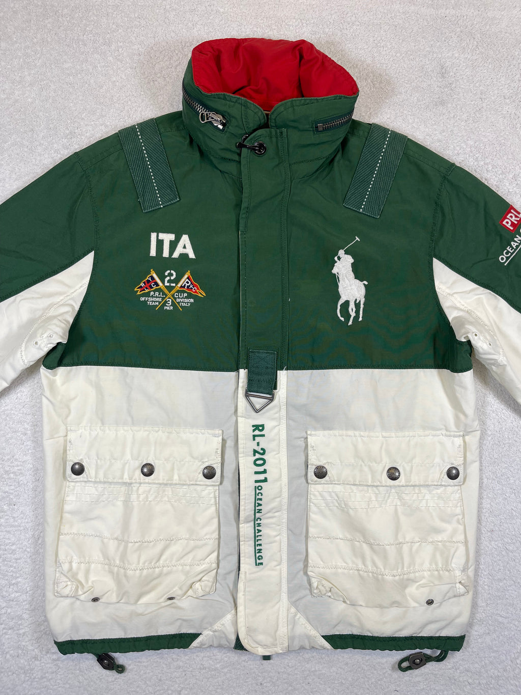 Polo by Ralph Lauren RL-2011 Ocean Challenge Italia-24 Water-Repellent Jacket (Vintage)