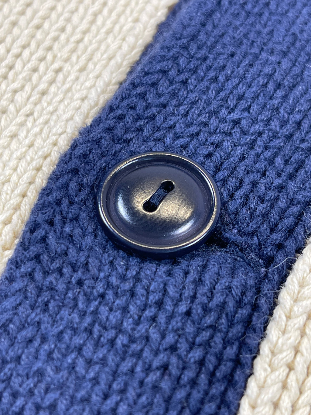Polo by Ralph Lauren Vintage Collegiate-Inspired Linen & Cotton Cardigan