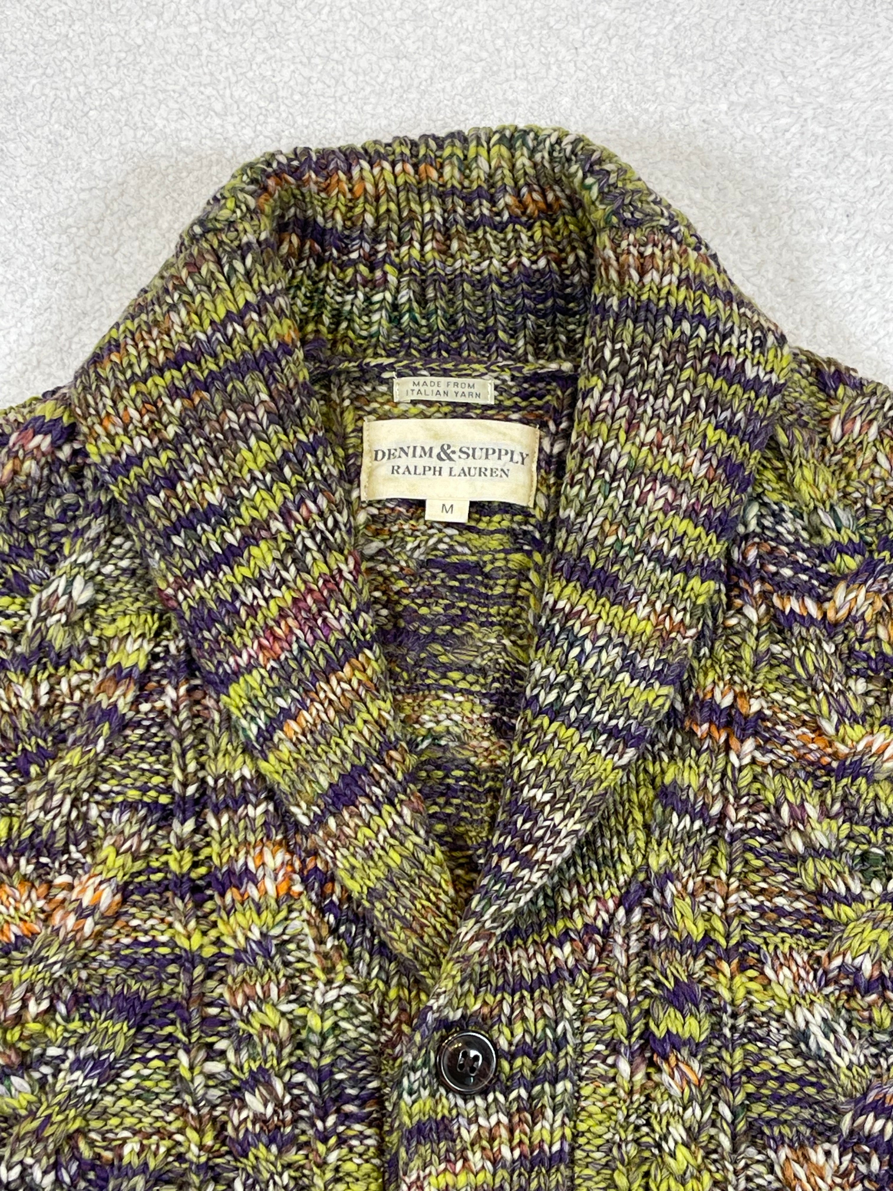 Ralph Lauren Denim & Supply Vintage Aran-Knit Wool-Blend Cardigan (2011)