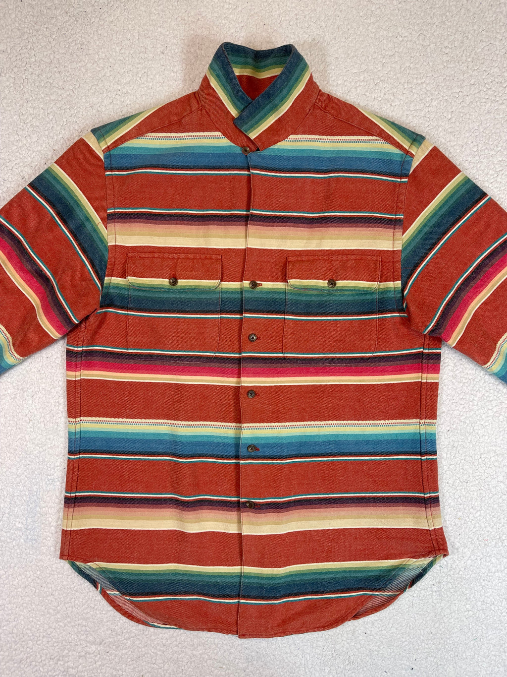 Ralph Lauren Aztec Madras Safari Shirt (Vintage 90s)