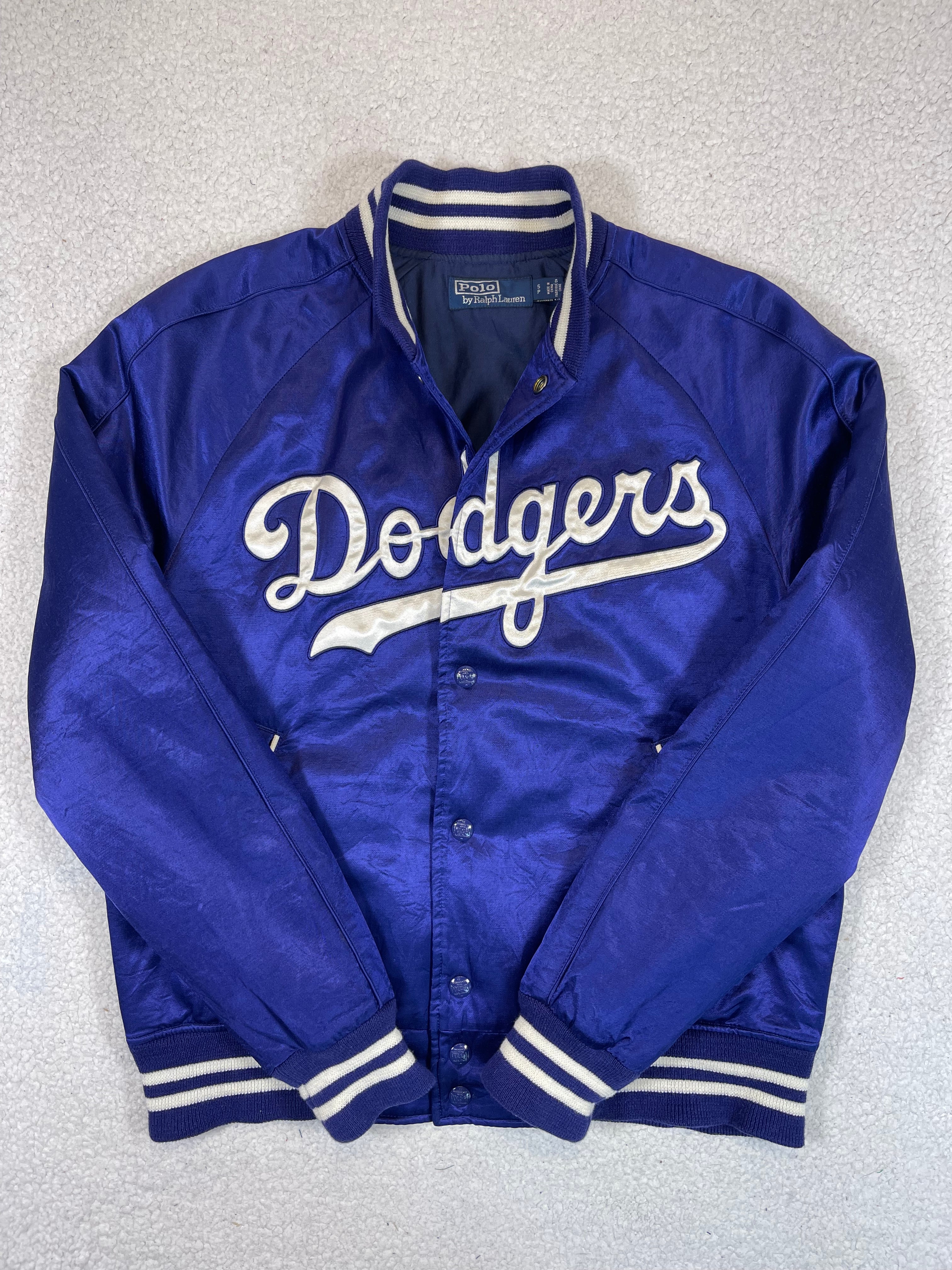 Polo Ralph Lauren x Los Angeles Dodgers Satin Varsity Jacket – MGK