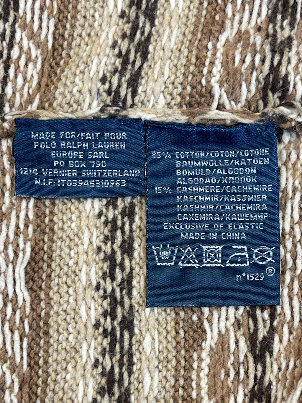 Polo by Ralph Lauren Vintage Fair Isle Cotton & Cashmere Sweater Vest