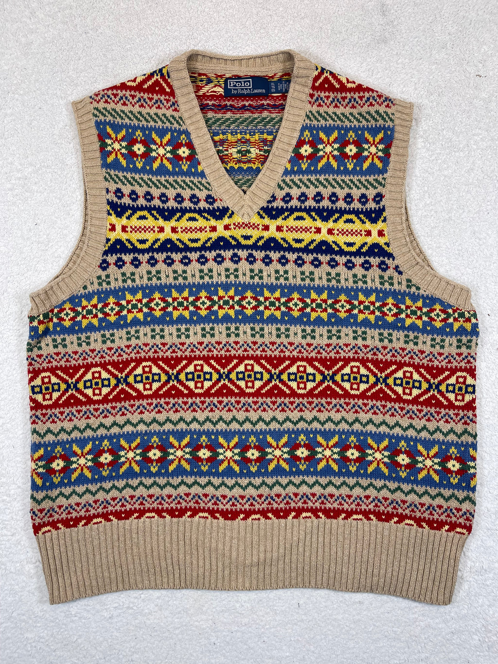 Polo by Ralph Lauren Fair Isle Cotton & Cashmere Sweater Vest (2023)