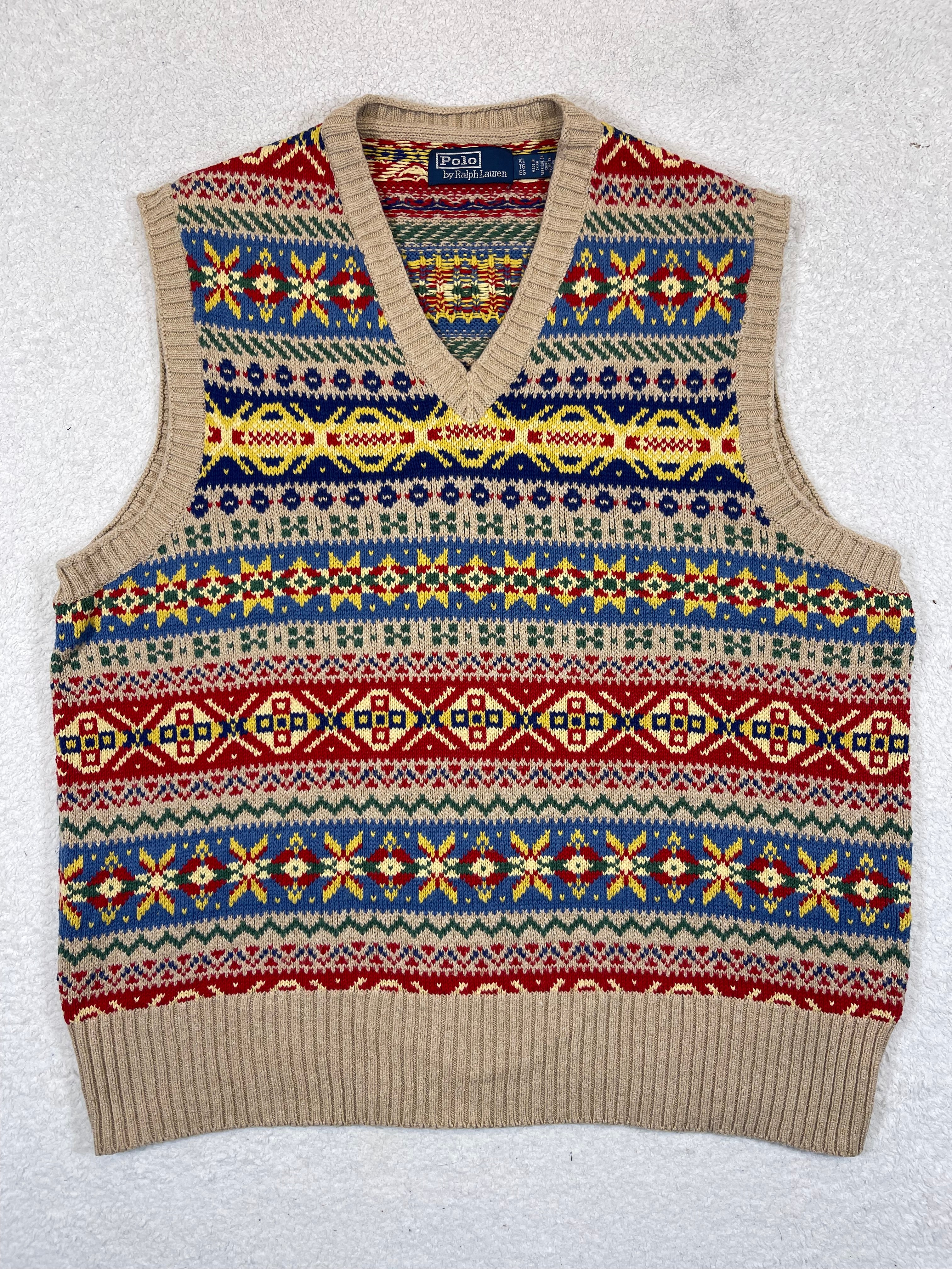 Polo by Ralph Lauren Fair Isle Cotton & Cashmere Sweater Vest (2023)