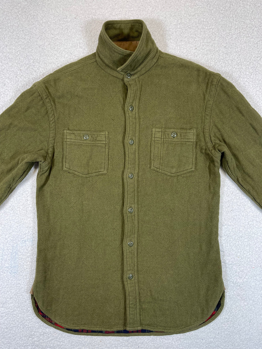 RRL Double RL Quilted Jacquard Overshirt