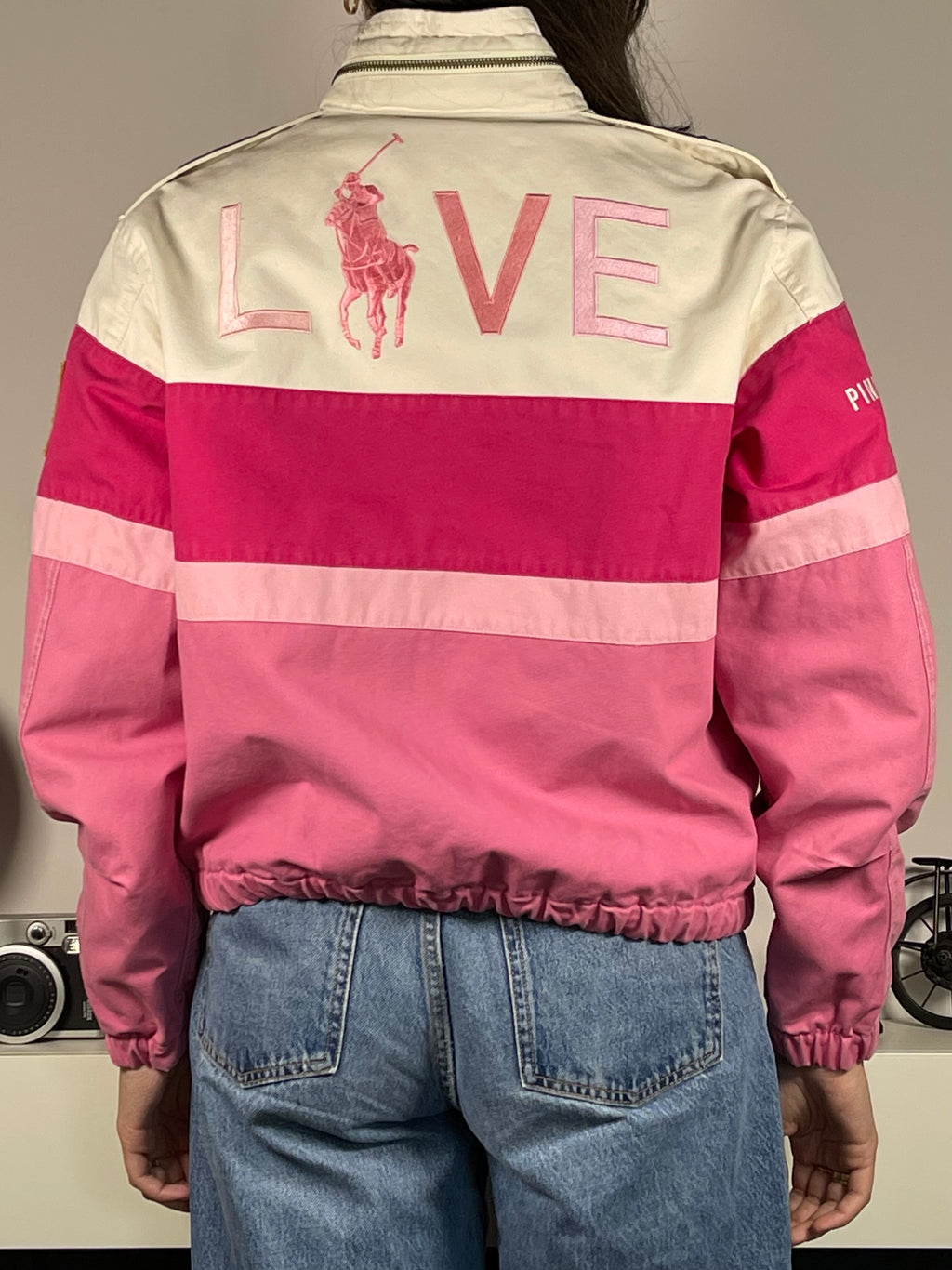 Pink Pony Ralph Lauren Racing Canvas Jacket