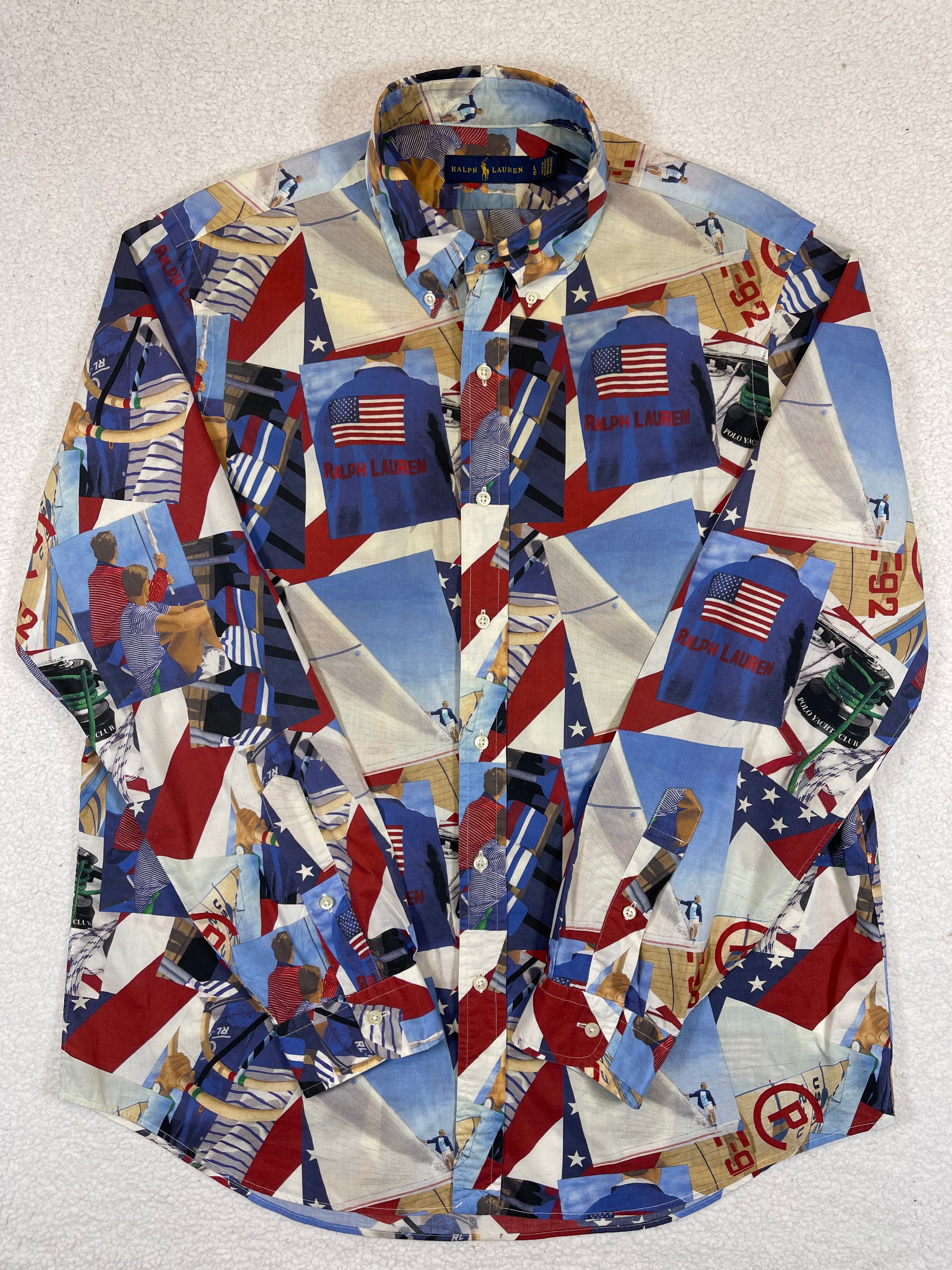 Ralph Lauren CP RL-92 Patchwork Poplin Shirt