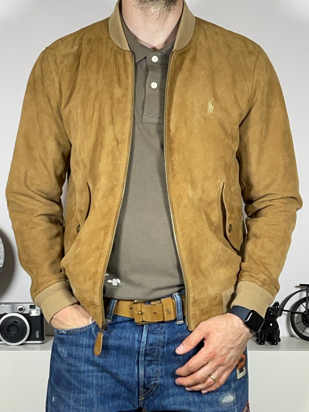 Polo Ralph Lauren Suede Aviator Jacket (2023)