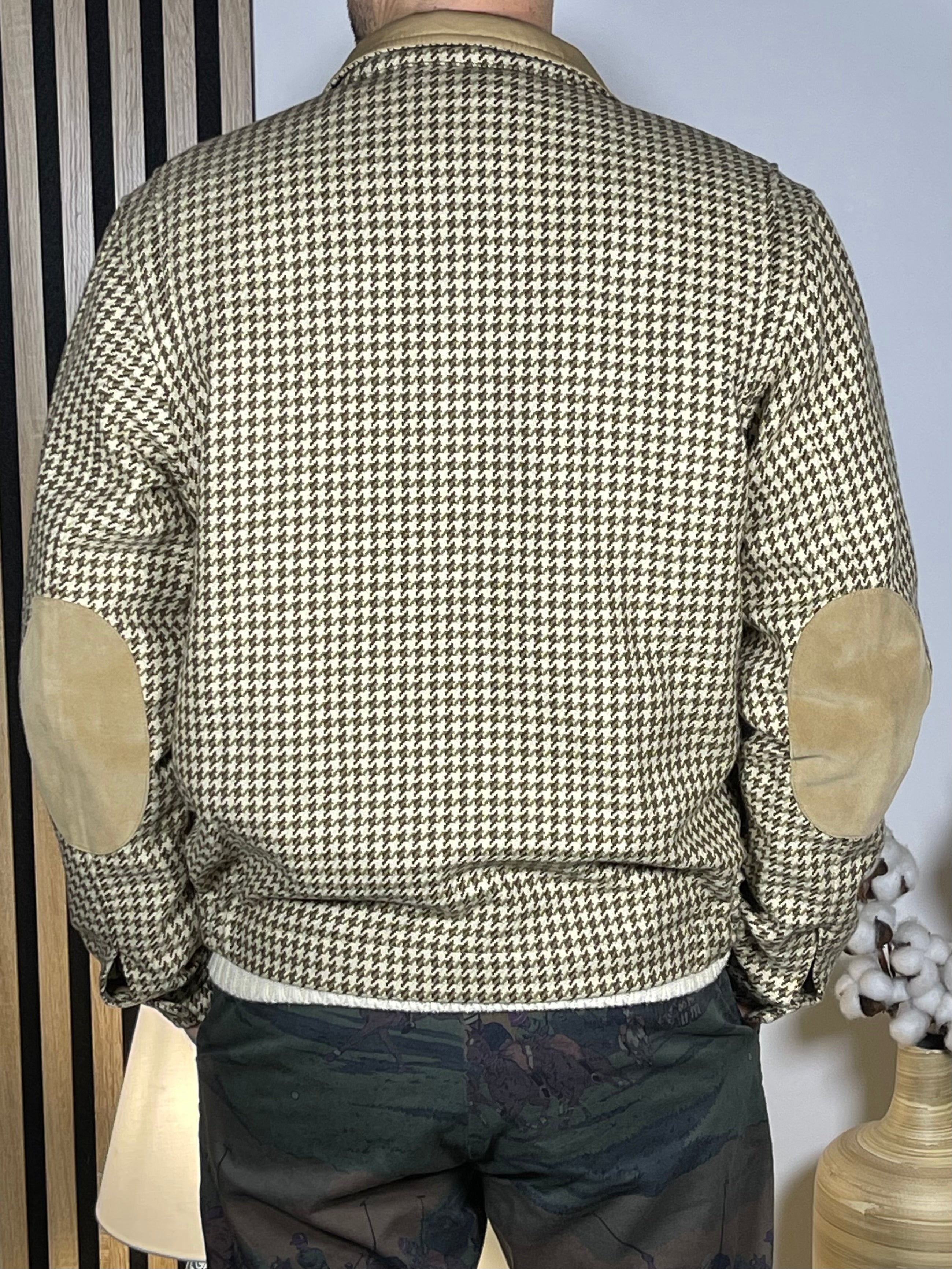 Polo Golf Ralph Lauren Houndstooth Linen Blend Jacket (Vintage)