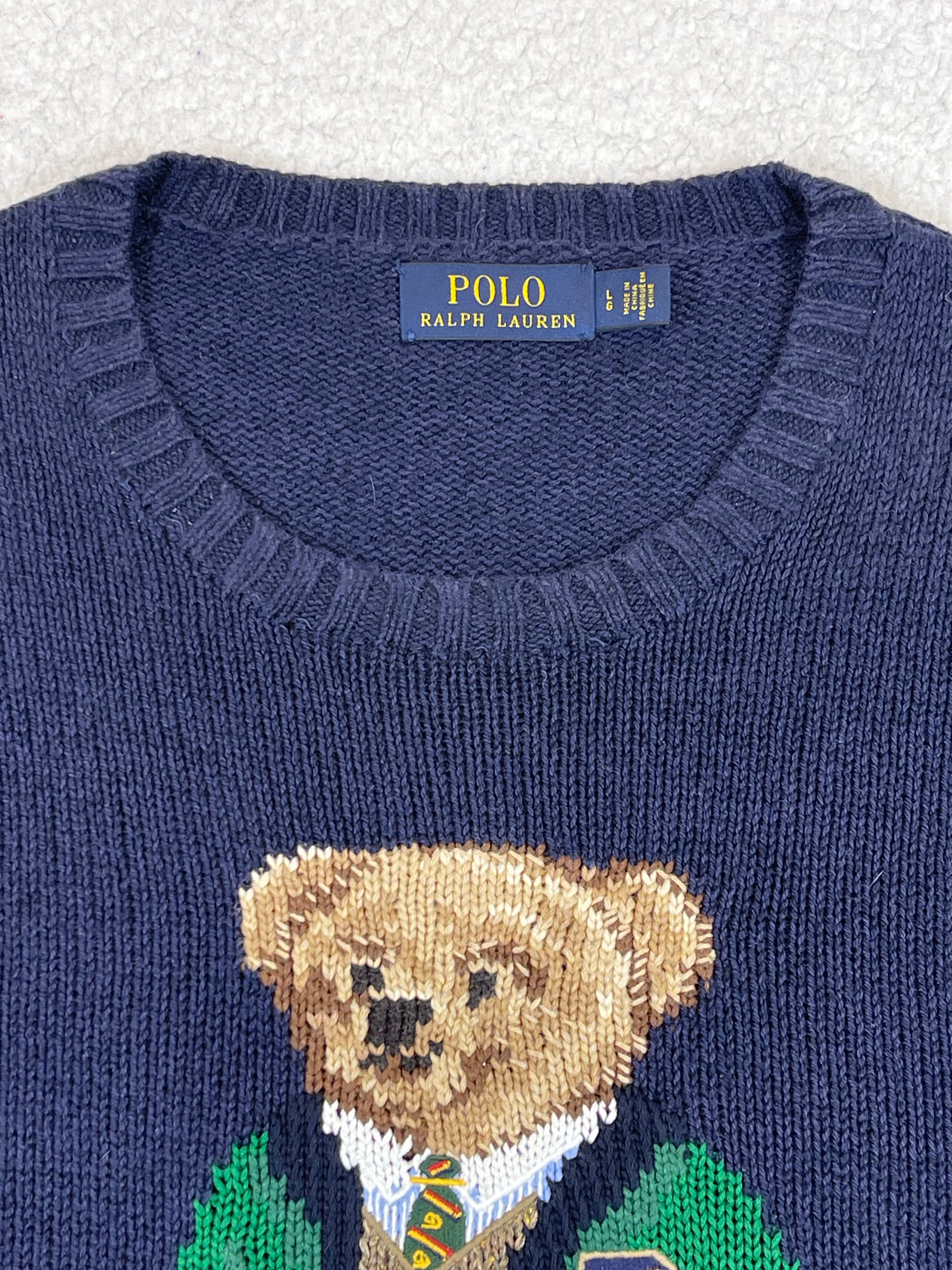 Polo Ralph Lauren Preppy Polo Bear Cotton & Linen Sweater