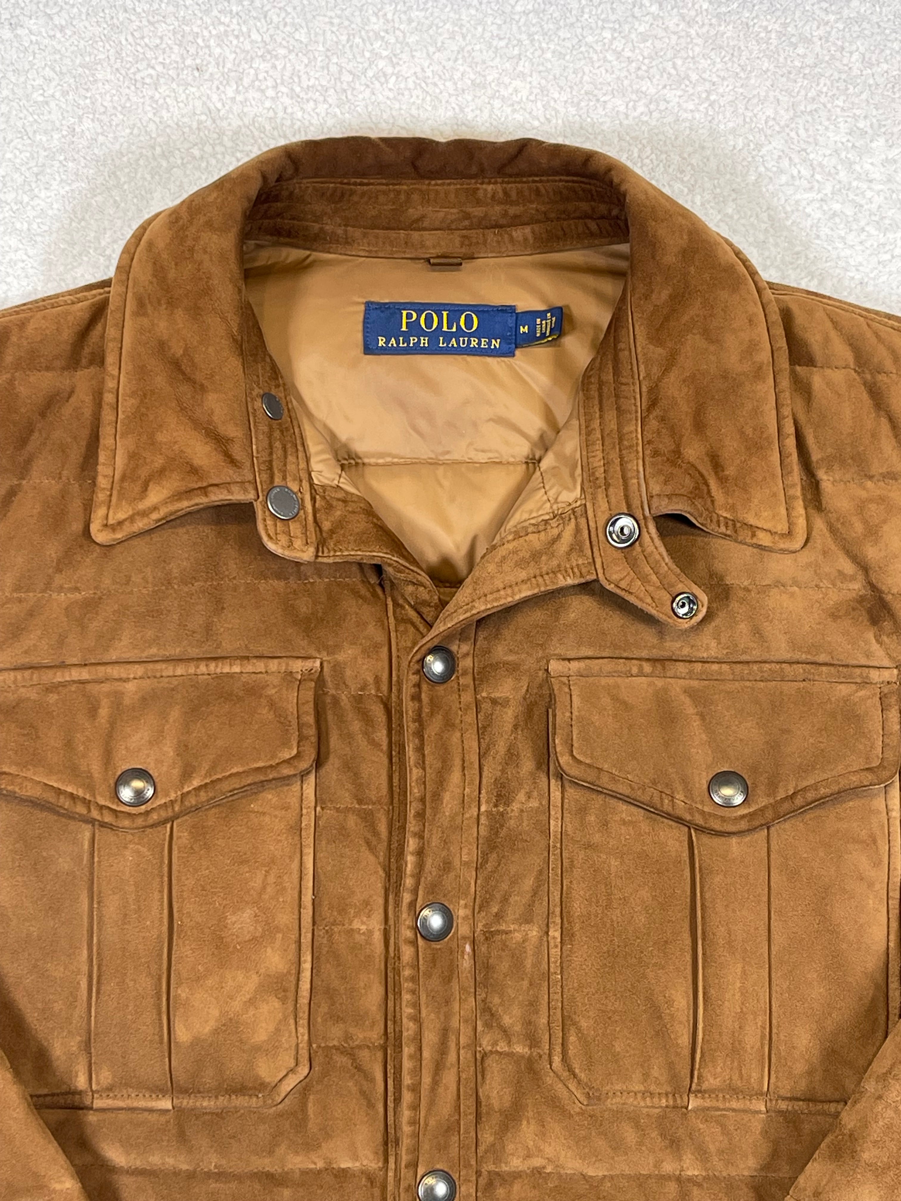 Polo Ralph Lauren Quilted Lamb Suede Down Jacket