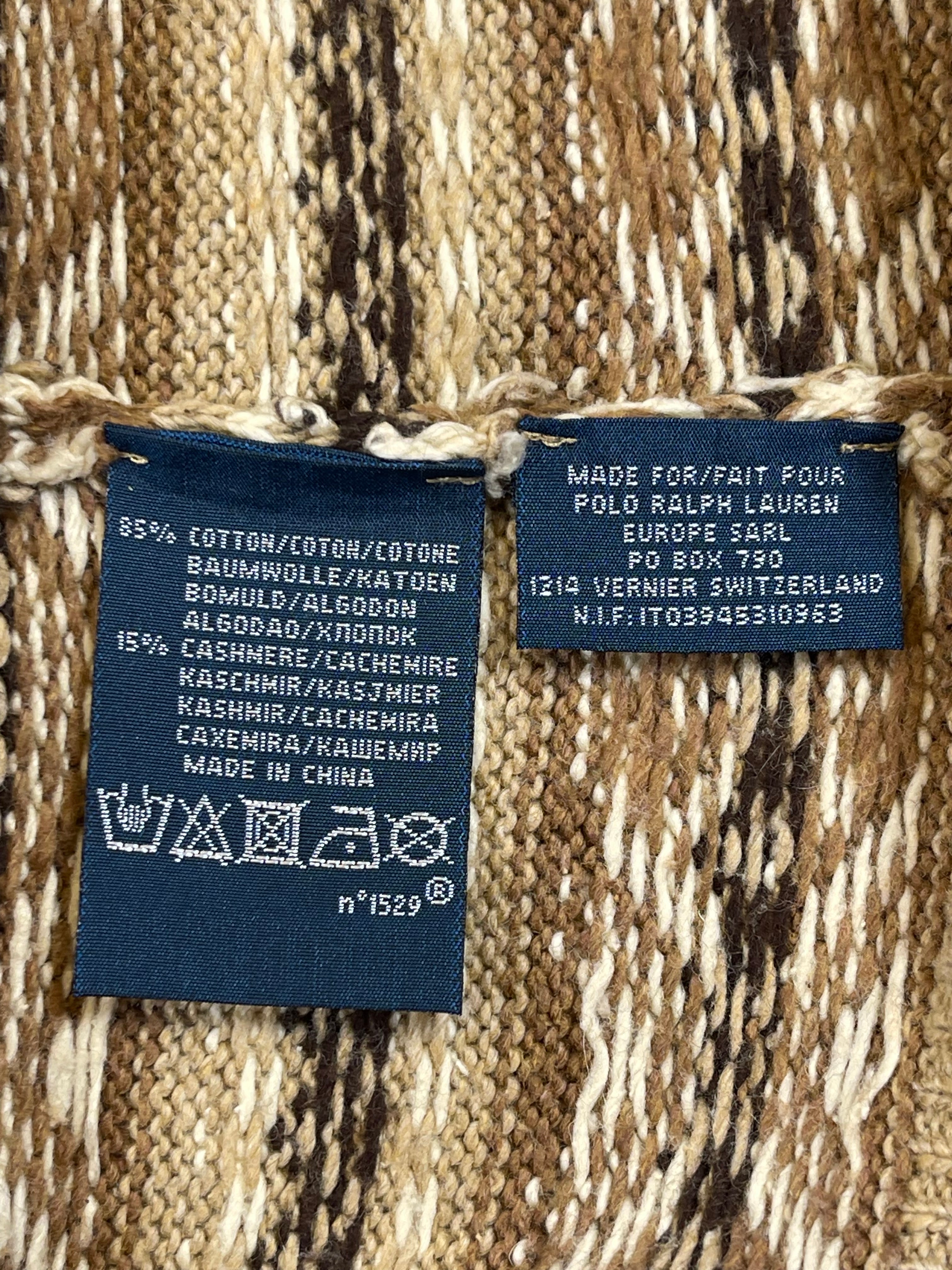 Polo by Ralph Lauren Vintage Fair Isle Cotton & Cashmere Sweater Vest
