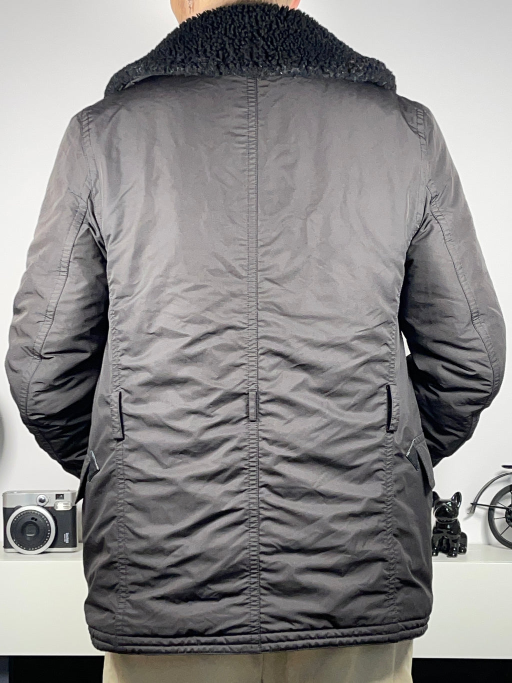 Ralph Lauren Black Label Shearling Collar Peacoat (Vintage)