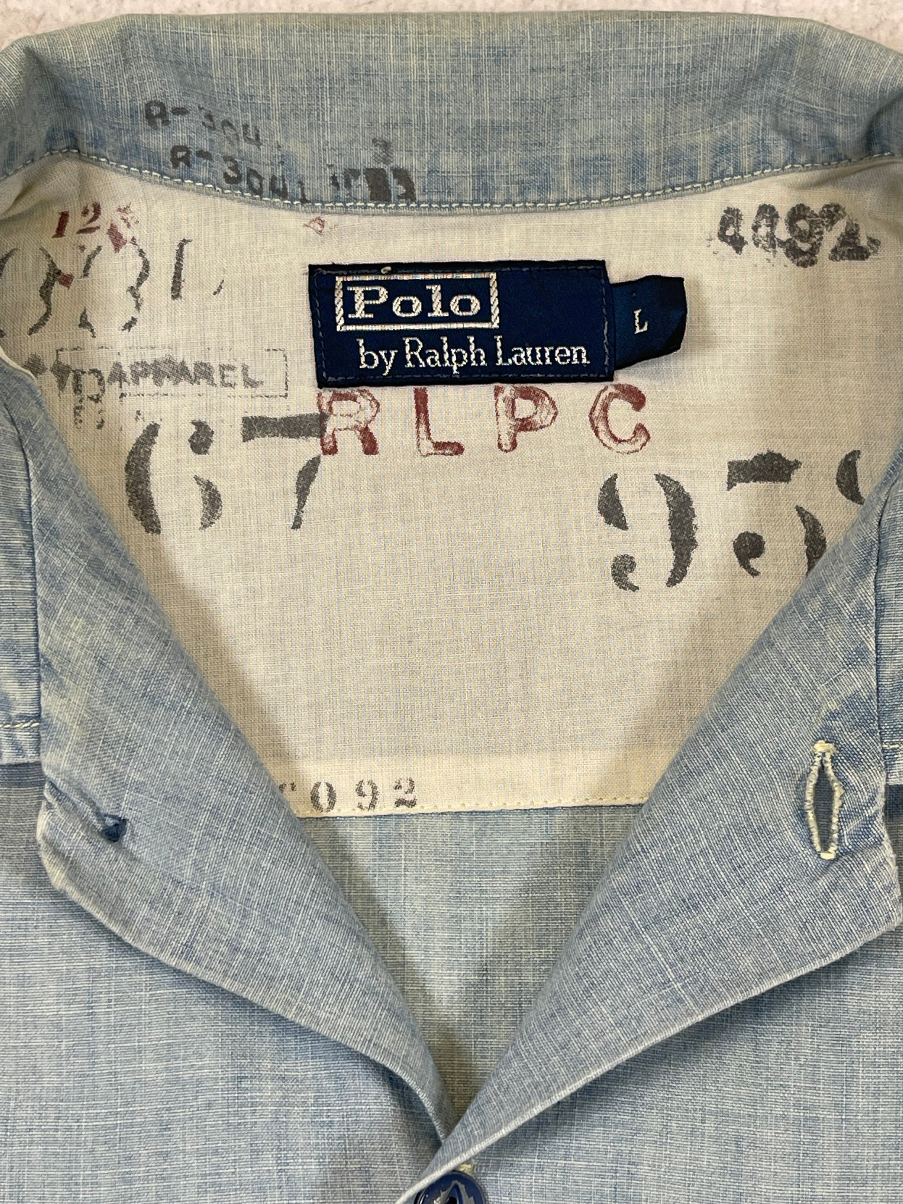 Polo Ralph Lauren Chambray Workwear Shirt (Vintage 2000s)